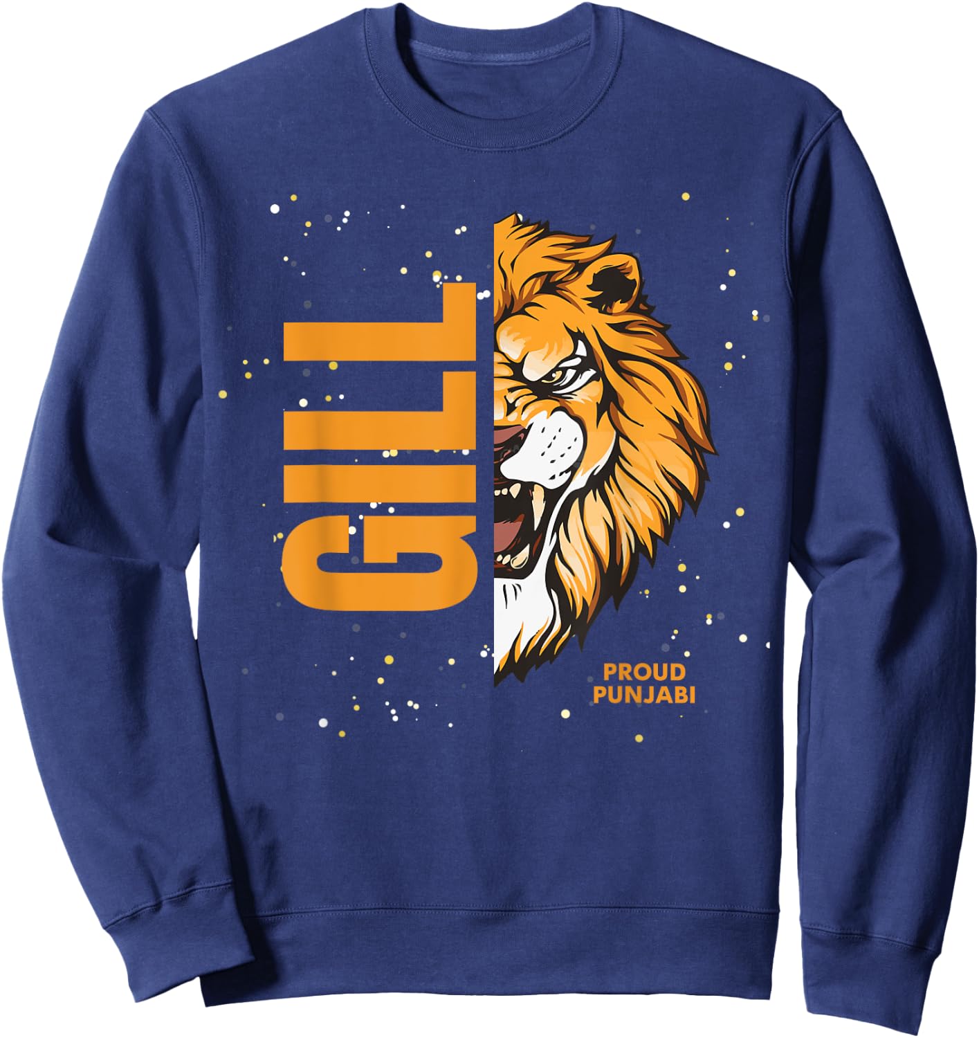 Sikh Punjab Proud Punjabi Gill Lion Sweatshirt - Sweatshirt | Navy