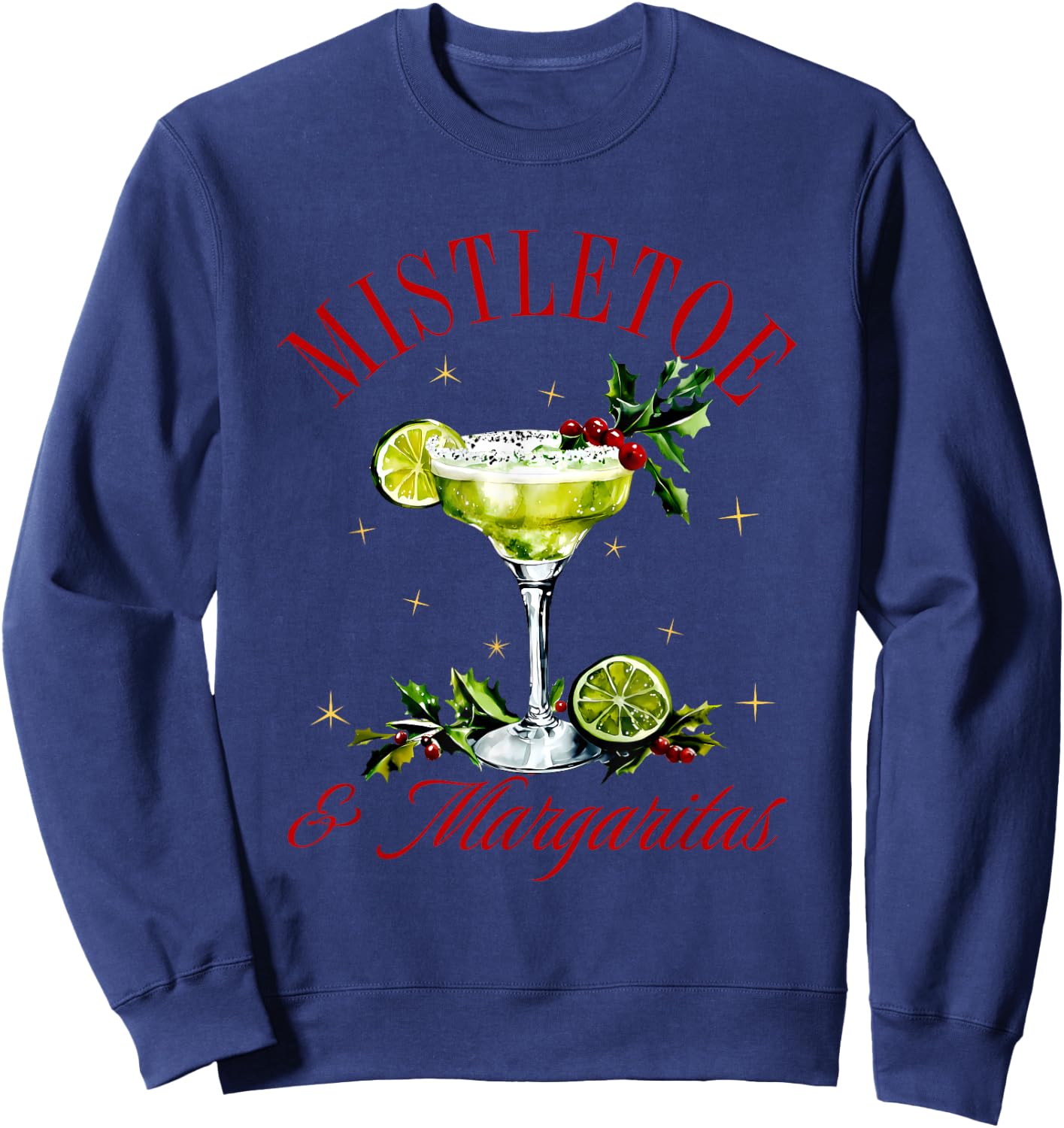 Mistletoe & Margaritas Apparel Sweatshirt - Sweatshirt | Navy