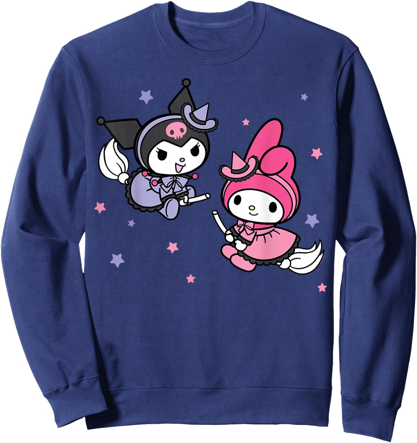 My Melody Kuromi Little Witches Halloween Sweatshirt - Sweatshirt | Navy