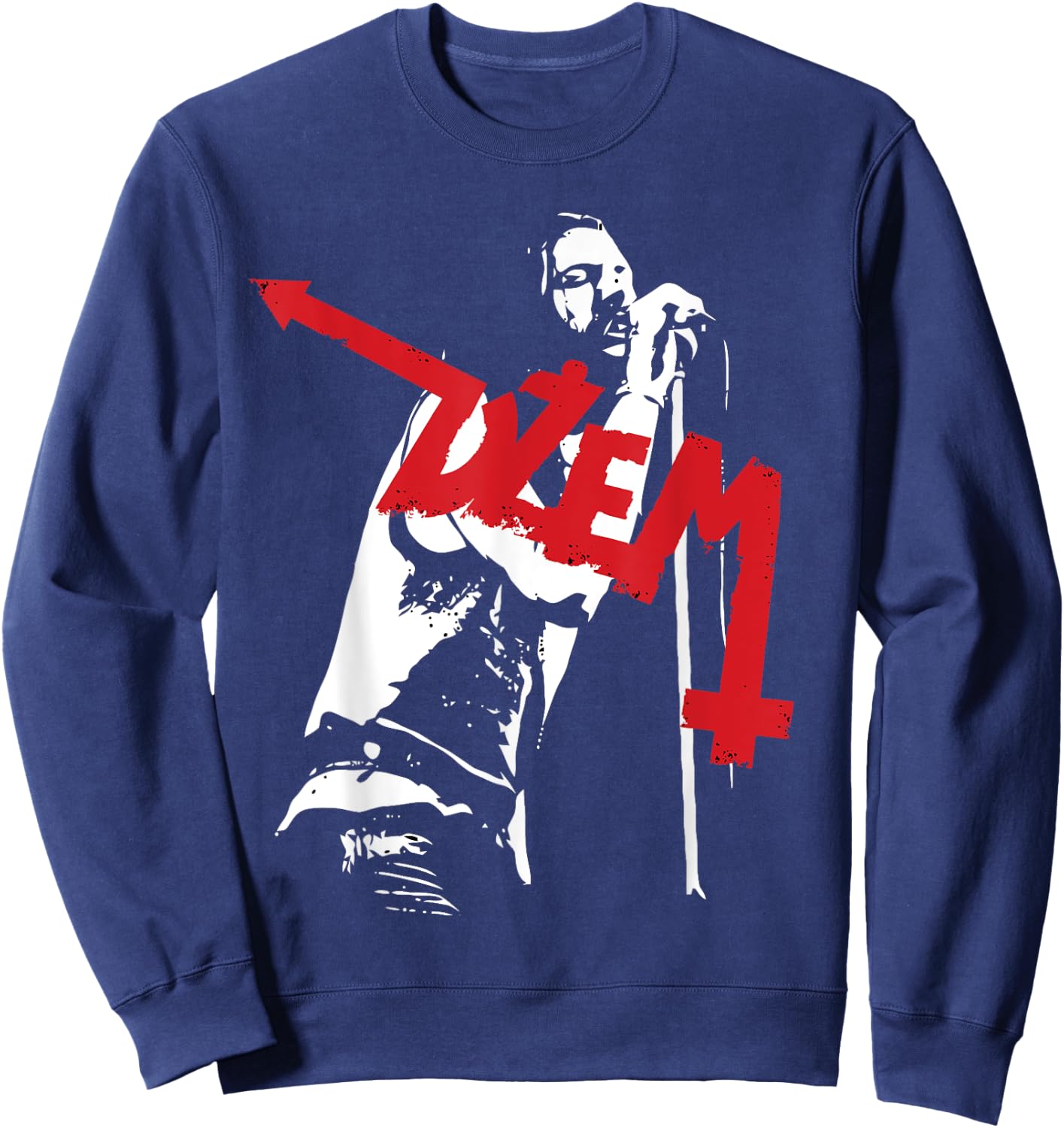 Brick Nation Dzem - Women's Band - Black - Small - - Short Sleeve - U-Neck - Regular Fit - Imported Sweatshirt - Sweatshirt | Navy