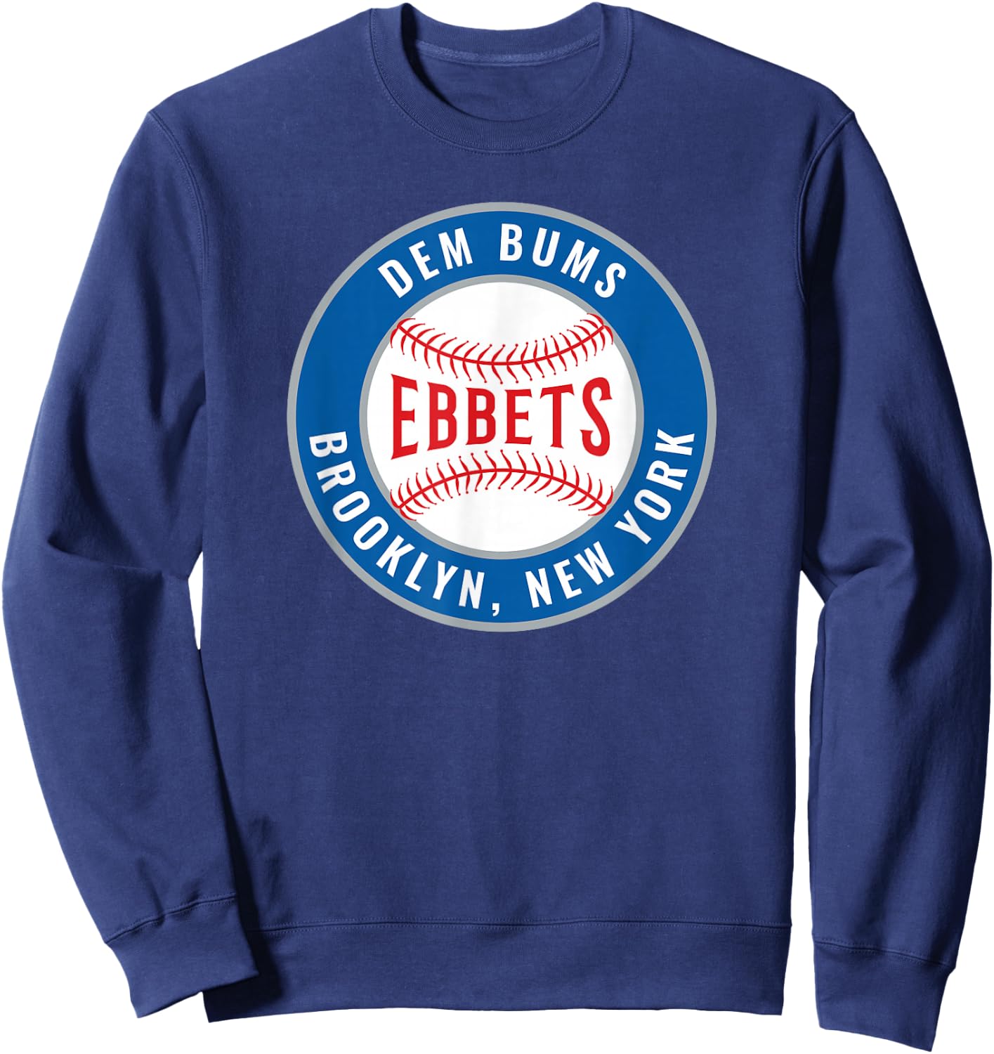 Retro Baseball Apparel Ebbets Field Brooklyn New York Sweatshirt - Sweatshirt | Navy