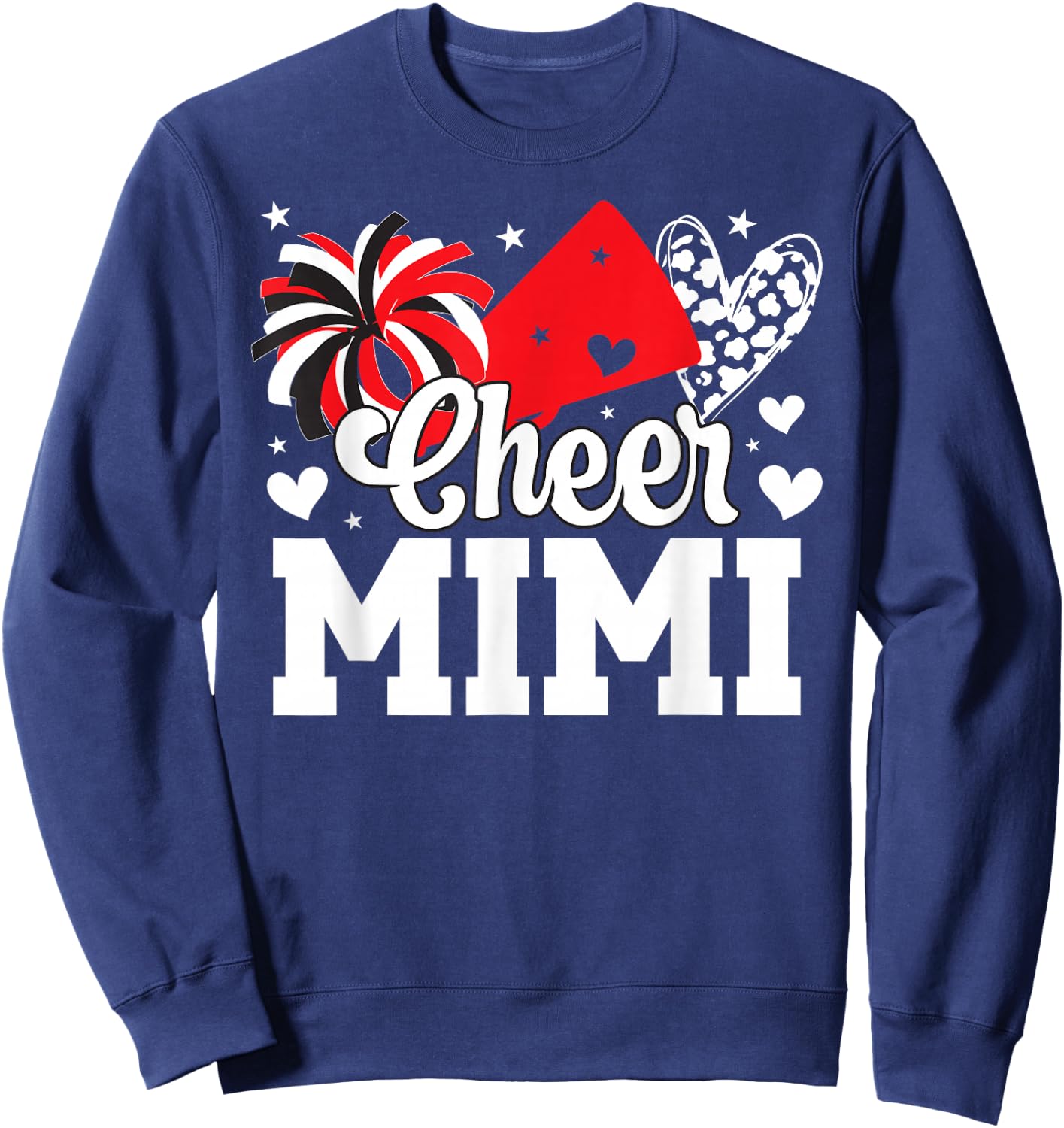 Cheer Mimi Of A Cheerleader Mimi Cheerleading Mimi Grandma Sweatshirt - Sweatshirt | Navy