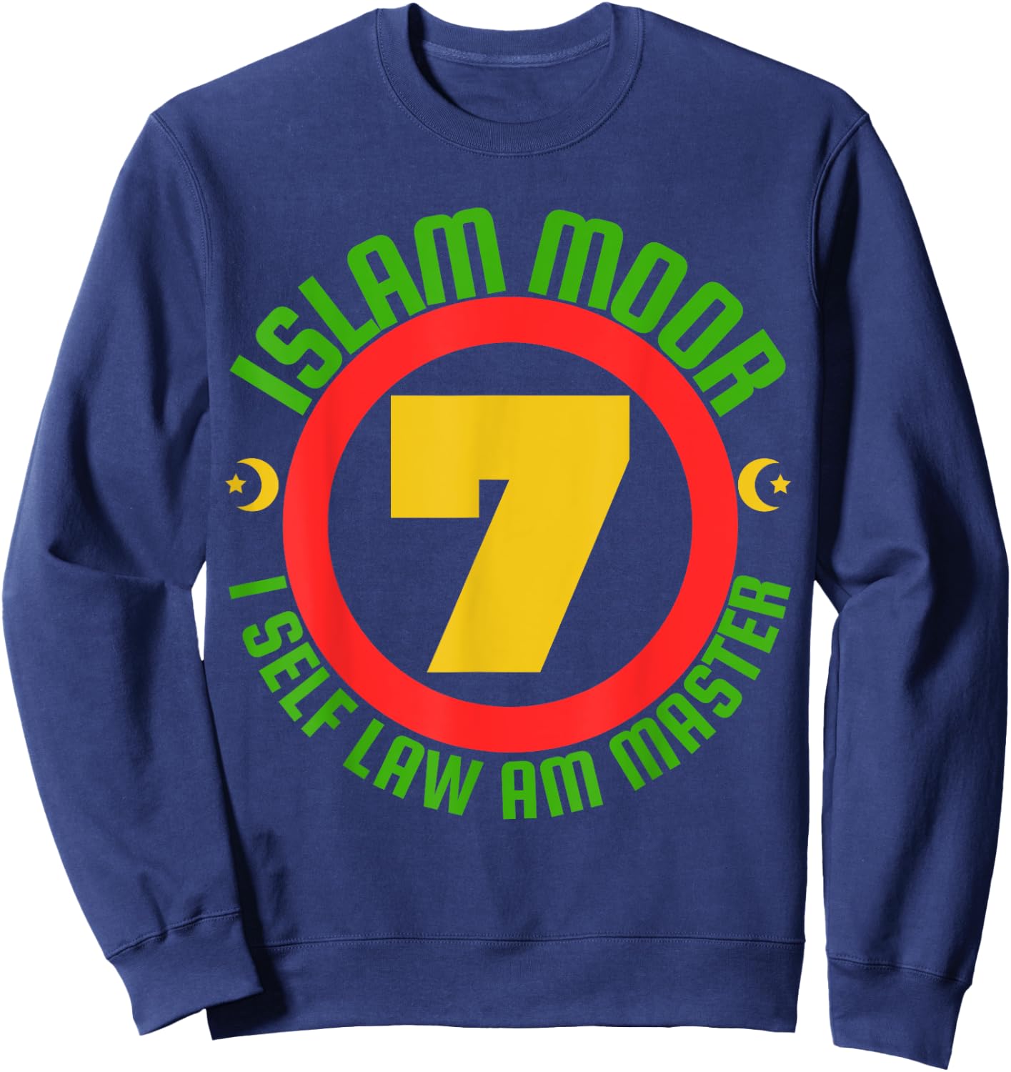 Moorish American Islam Moor Sweatshirt - Sweatshirt | Navy