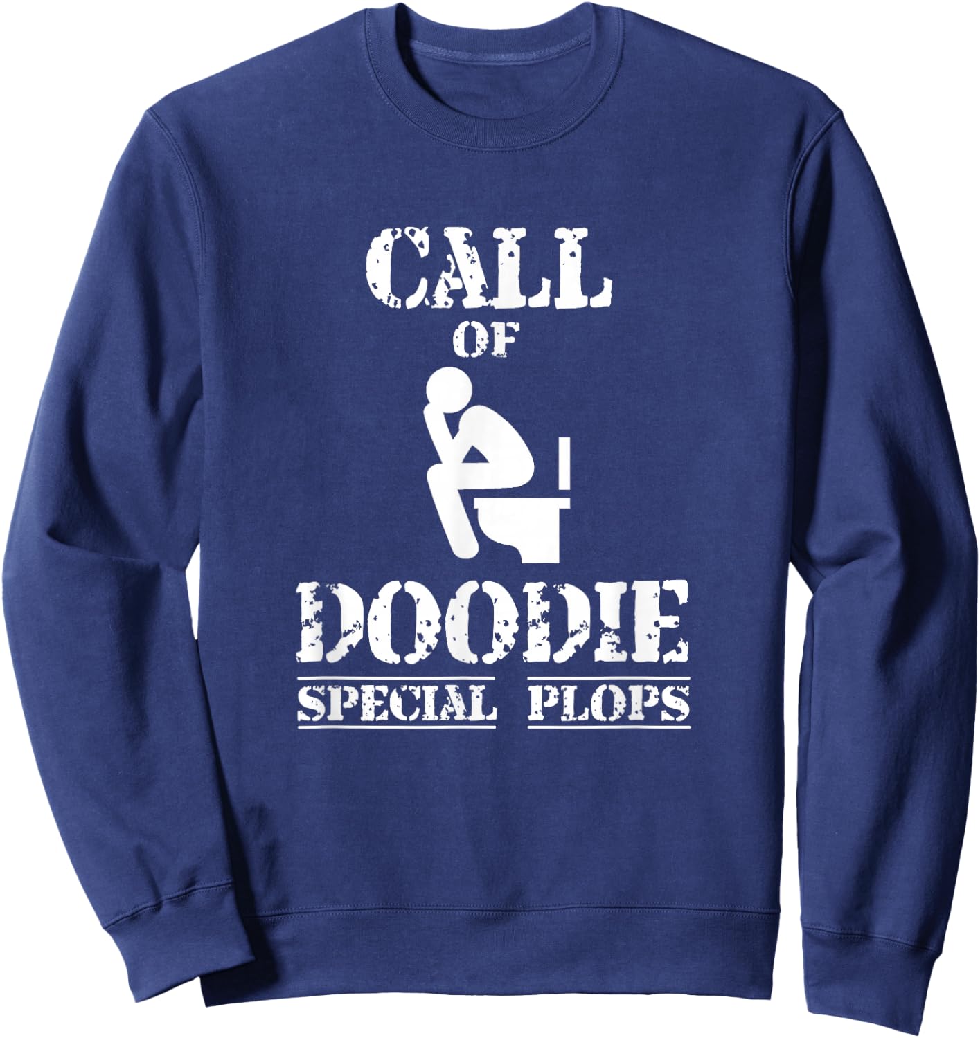 Call Of Doodie Special Plops War Duty Sweatshirt - Sweatshirt | Navy