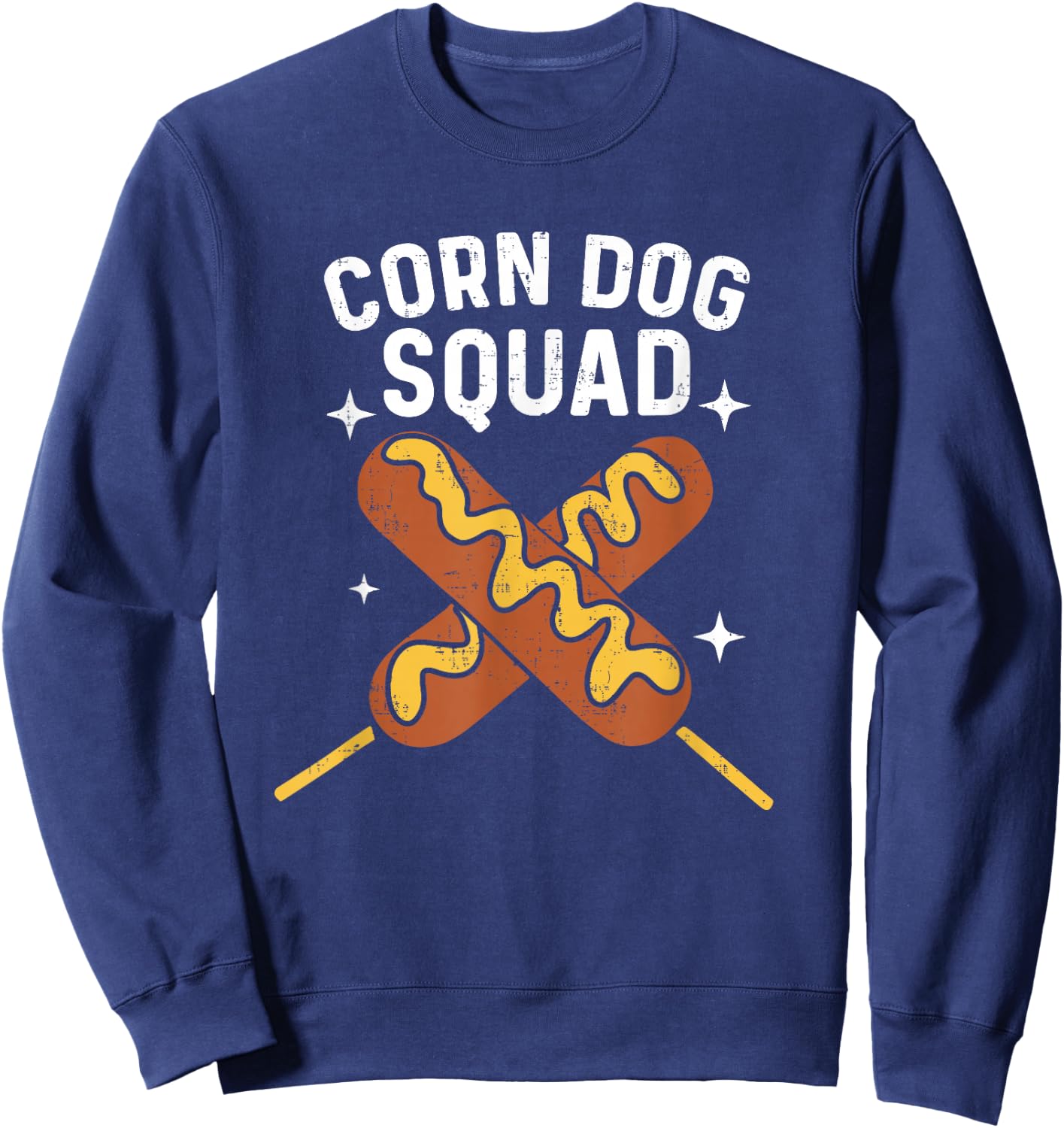 Cute Corn Dog Squad Stick Dogs Corndog Men Women Sweatshirt - Sweatshirt | Navy