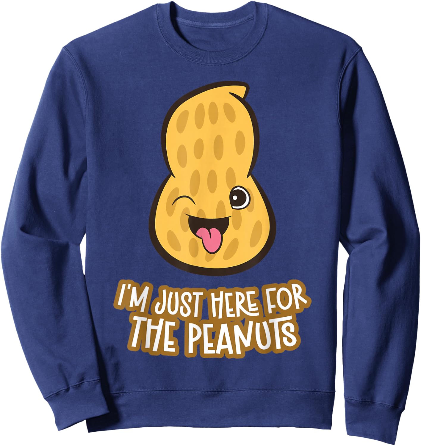 I'm Here For The Peanuts Sweatshirt - Sweatshirt | Navy