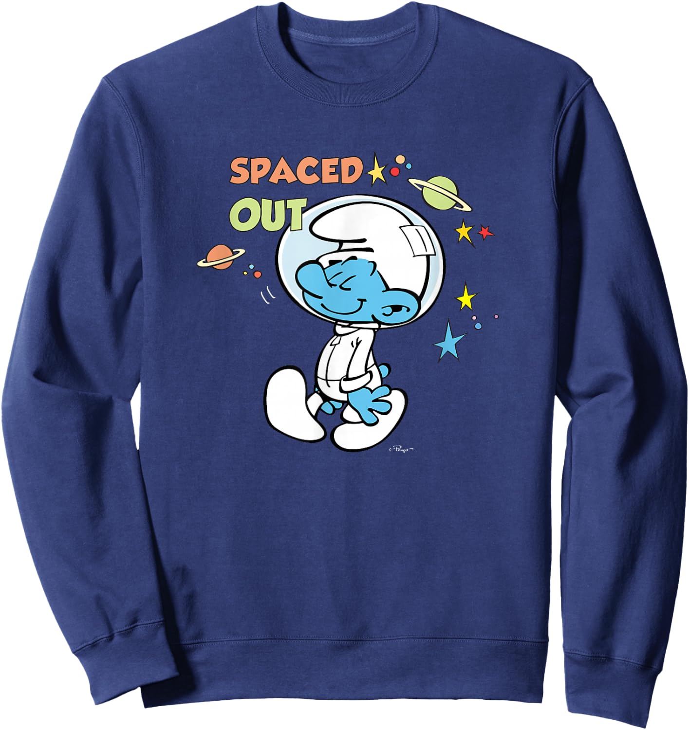 The Smurfs Spaced Out Sweatshirt - Sweatshirt | Navy