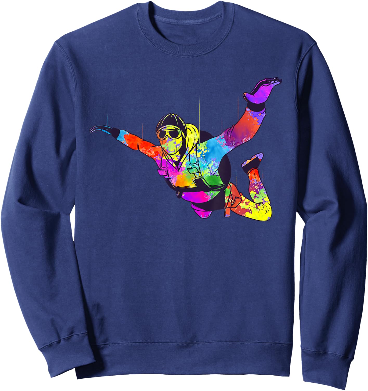 Cool Skydiving Art Women Indoor Skydive Sky Diving Sweatshirt - Sweatshirt | Navy