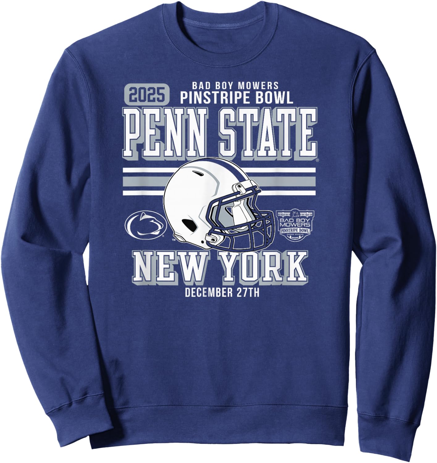 Penn State Nittany Lions Pinstripe Bowl 2025 Football Navy Sweatshirt - Sweatshirt | Navy