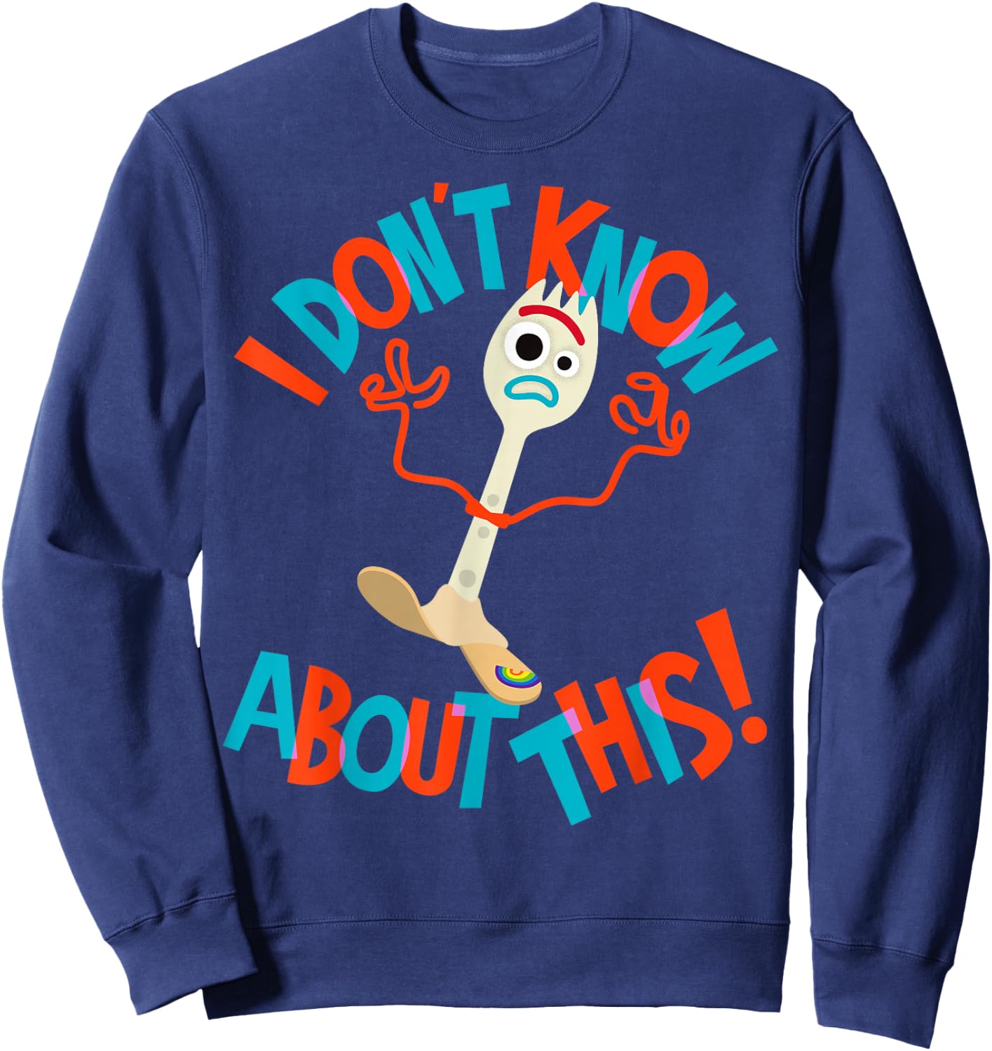Disney Pixar Toy Story Forky I Don't Know About This Sweatshirt - Sweatshirt | Navy