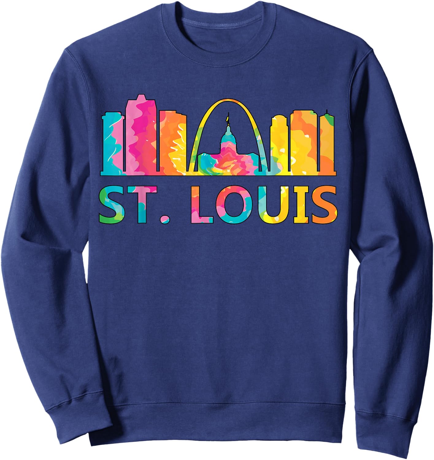St Louis Kids St Louis USA American Tie Dye Sweatshirt - Sweatshirt | Navy