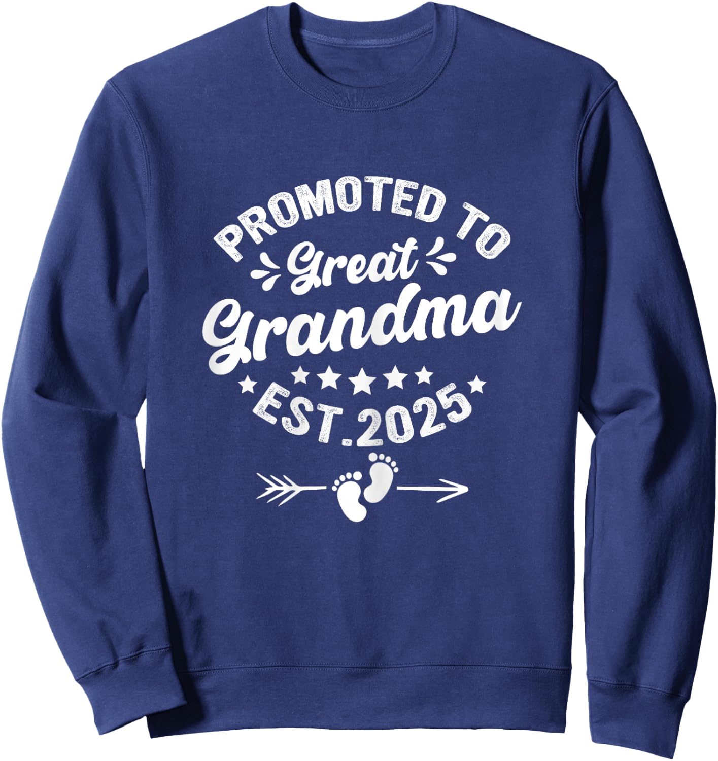 SOMMAS PREGNANCY ANNOUNCEMENT Promoted to Great Grandma 2025, Soon to Be Great Grandmother , Female X-Small, Black Sweatshirt - Sweatshirt | Navy