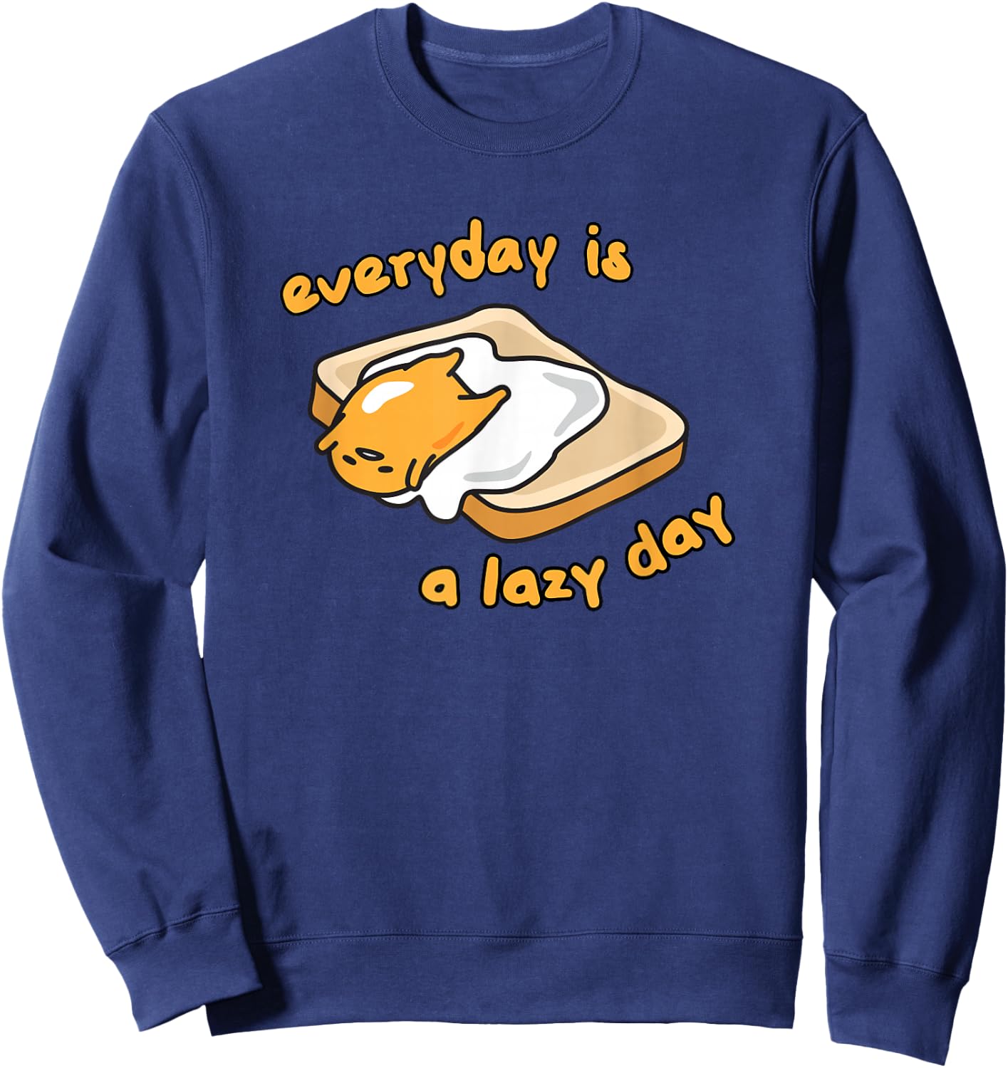 SANRIO Gudetama Everyday is a Lazy Day Sweatshirt - Sweatshirt | Navy