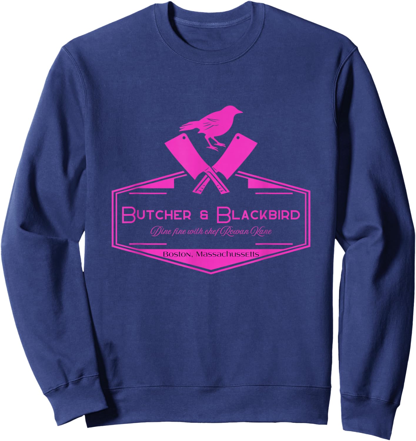 Brynne Weaver Kids Black Classic Fit Short Sleeve Licensed Butcher & Blackbird Sweatshirt - Sweatshirt | Navy