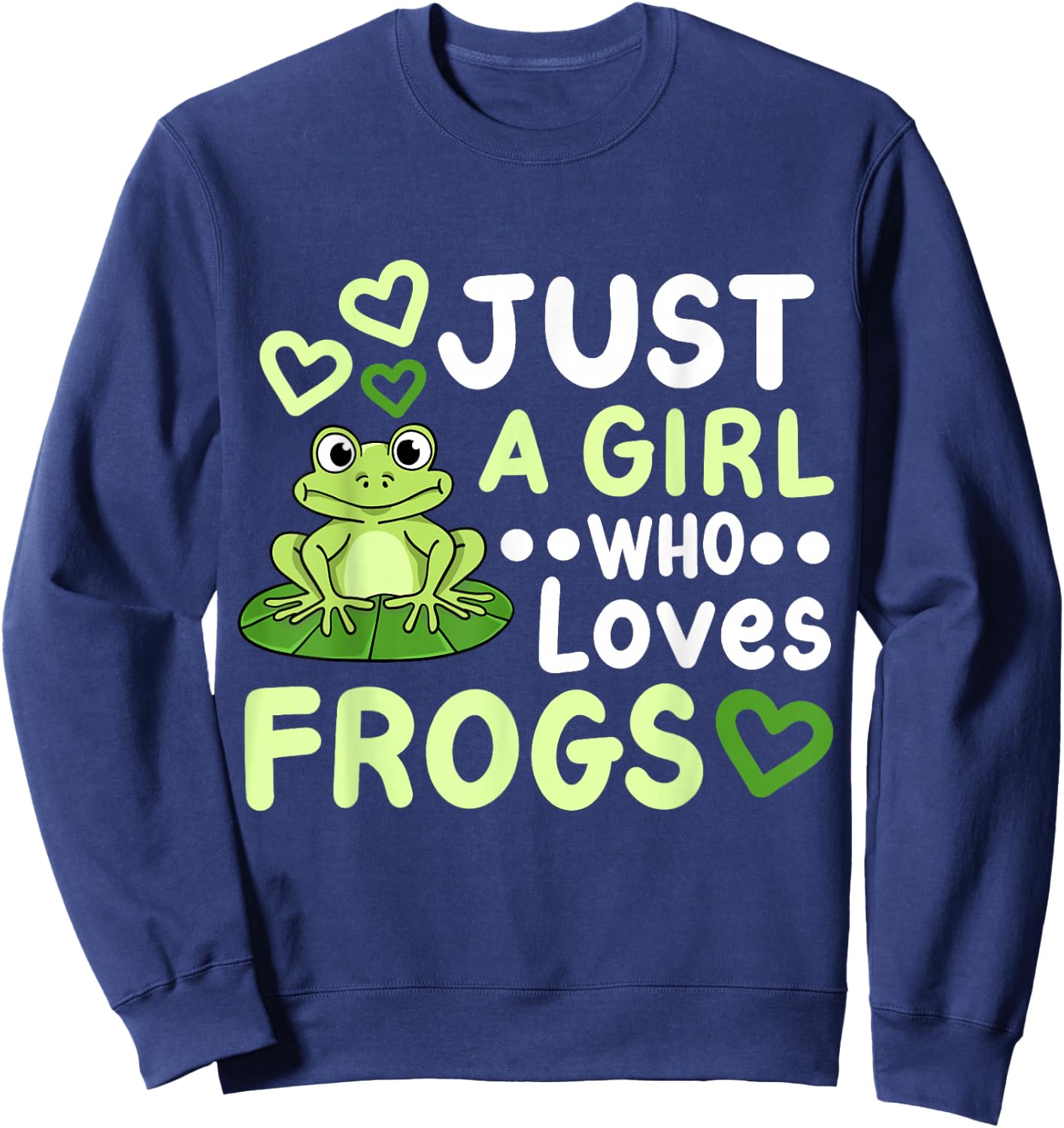 Frog Frogs Frog Owner Frog Lover for Girls Women Sweatshirt - Sweatshirt | Navy