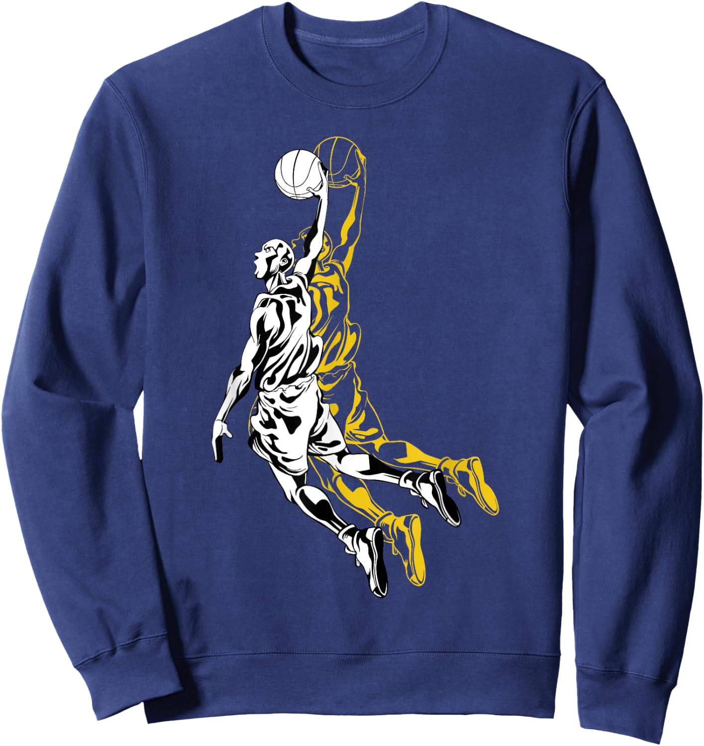 Basketball Player Evolution Slam Dunk Present for Kids Man Sweatshirt - Sweatshirt | Navy