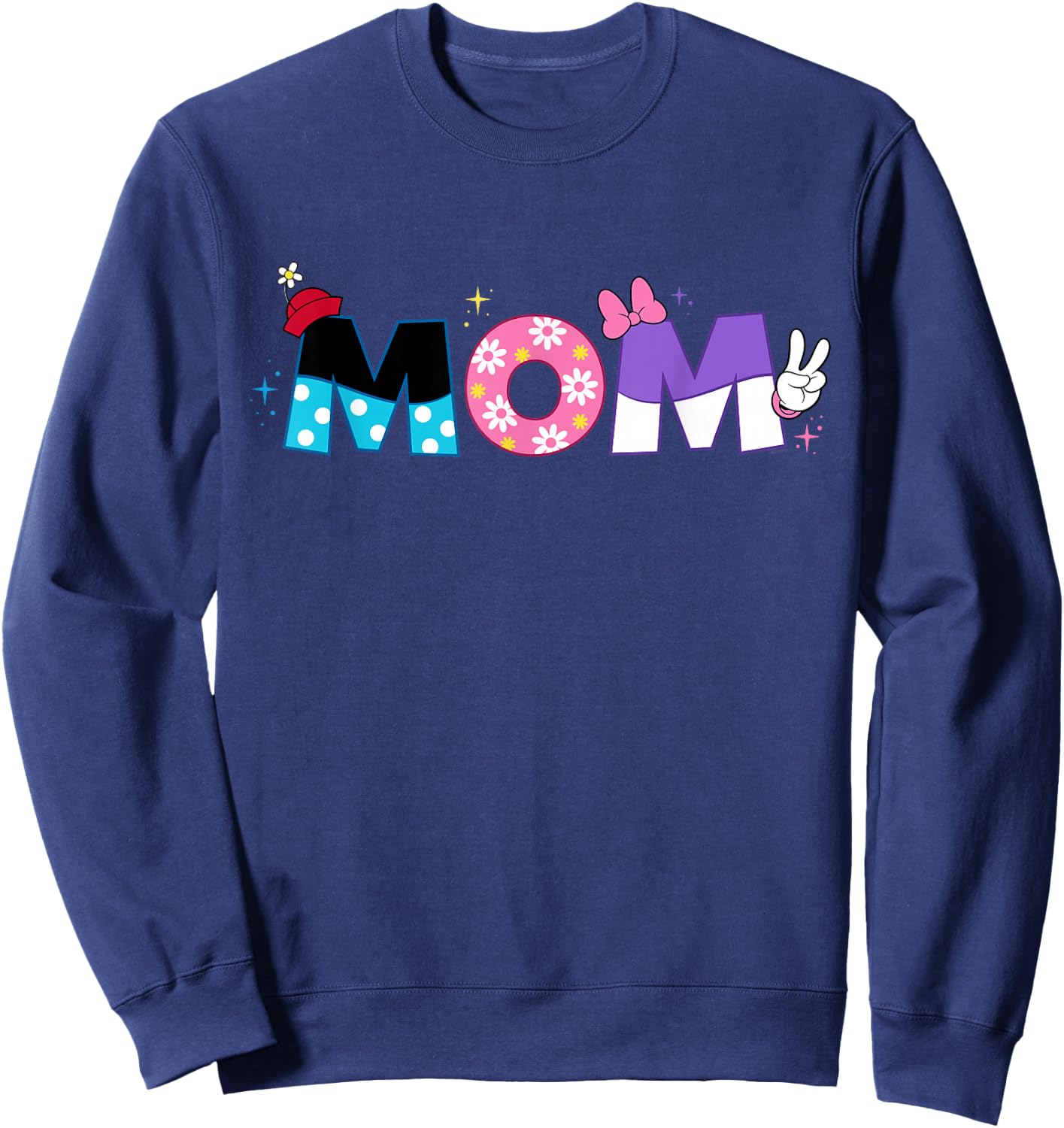 Disney Minnie Mouse and Daisy Duck Mom Mother’s Day Birthday Sweatshirt - Sweatshirt | Navy