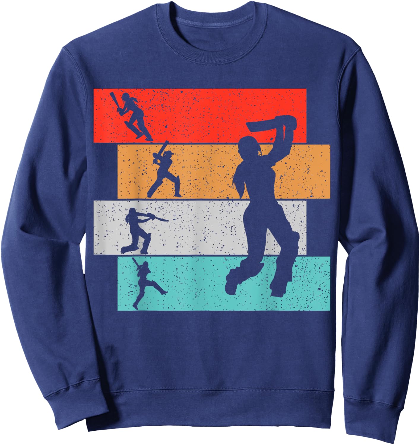 Cricket Player Girls Women Sweatshirt - Sweatshirt | Navy