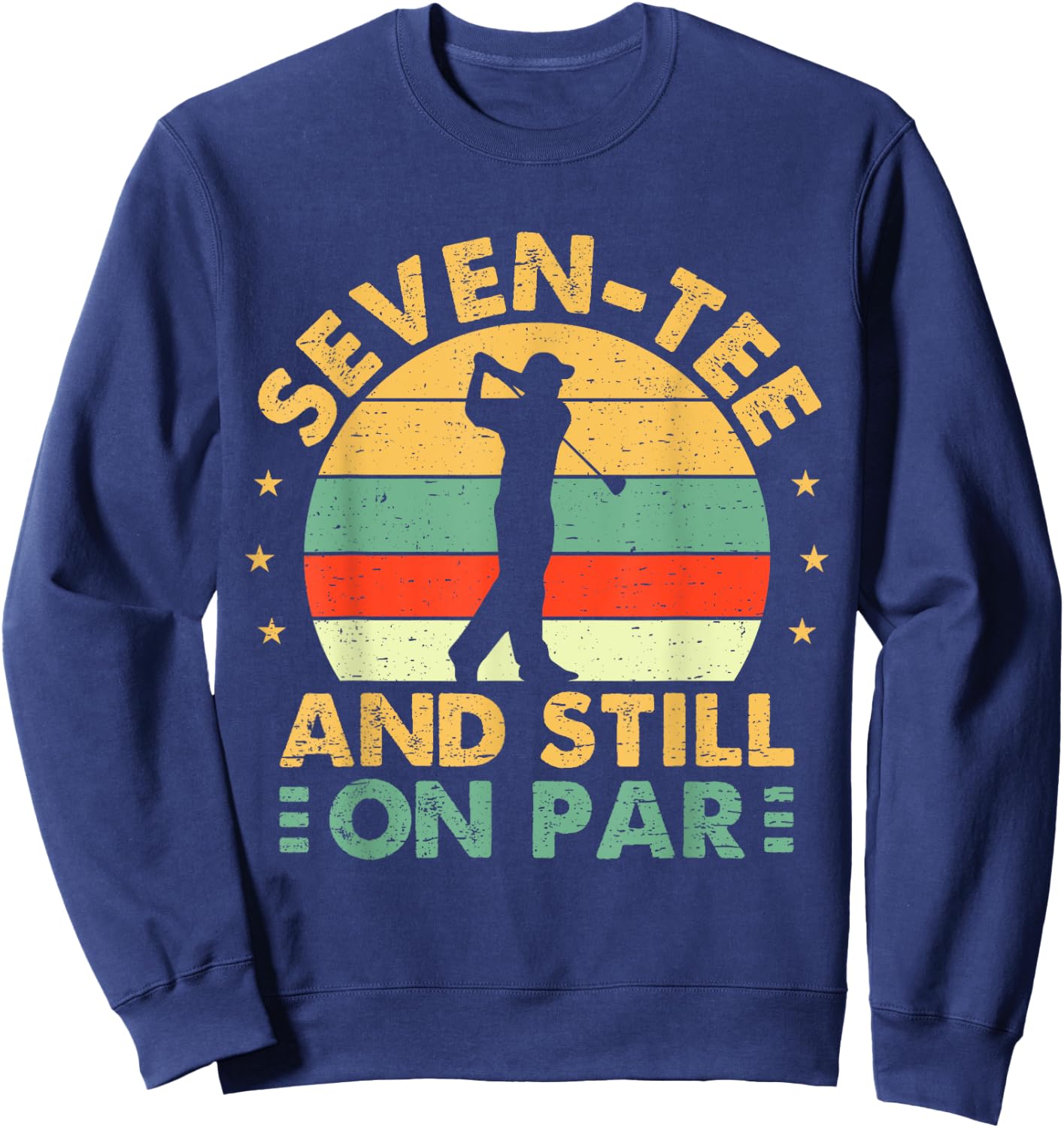 Funny 70th Birthday Golf Men Golfing 70 Year Old Golfer Sweatshirt - Sweatshirt | Navy