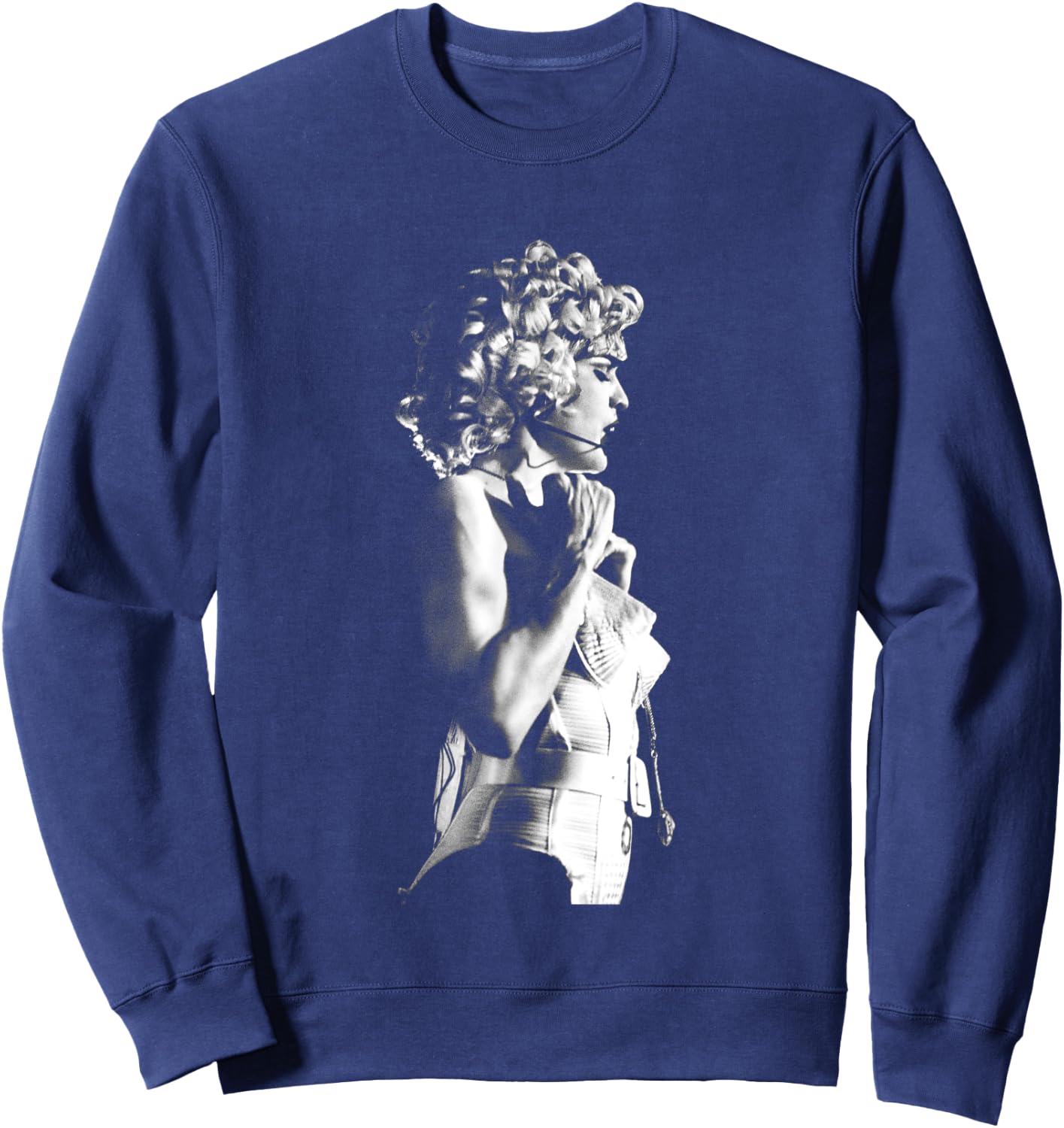 Madonna Live B&W Blonde Ambition Tour By Stephen Wright Sweatshirt - Sweatshirt | Navy