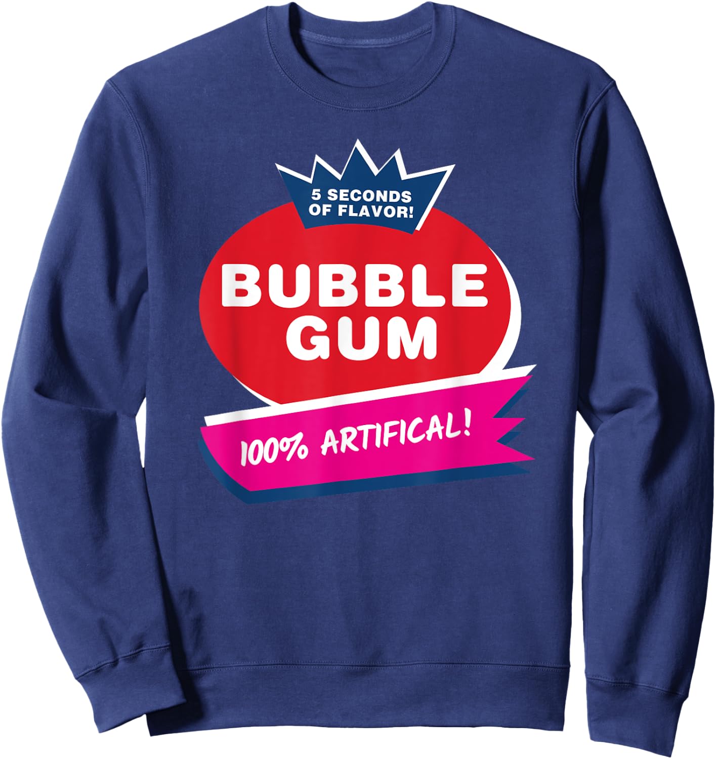 Funny Pink Bubble Gum Halloween Costume Sweatshirt - Sweatshirt | Navy