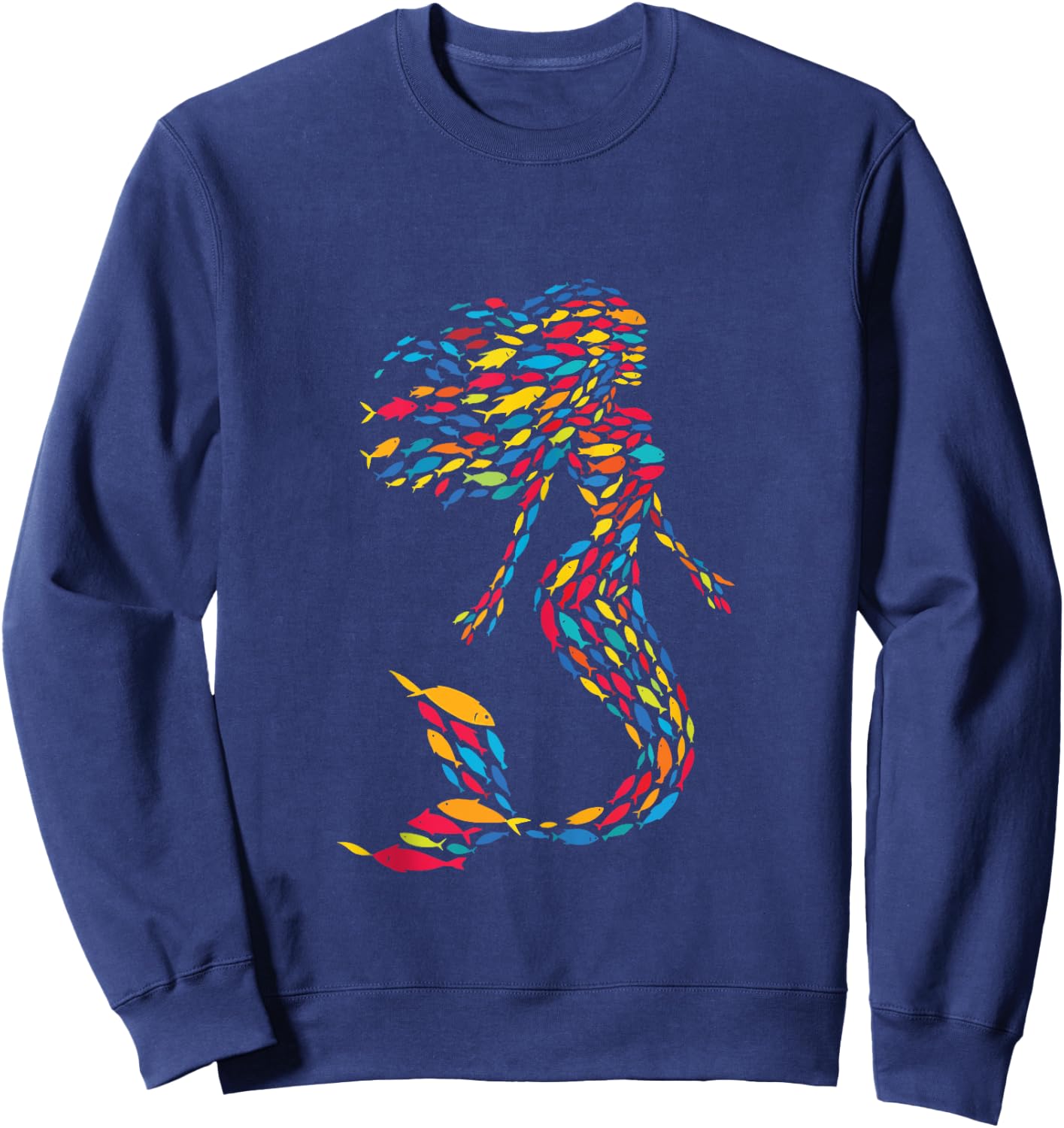 Mermaid Fish Sweatshirt - Sweatshirt | Navy