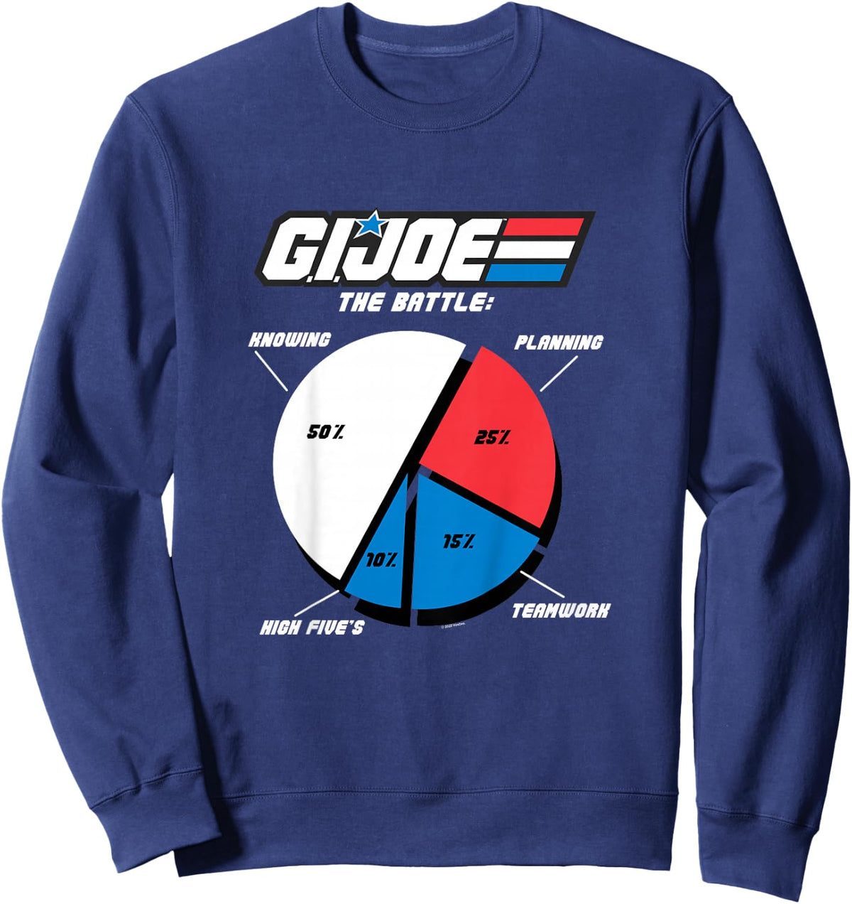 Kids G.I. Joe A Real American Hero The Battle Plan Pie Chart Sweatshirt - Sweatshirt | Navy