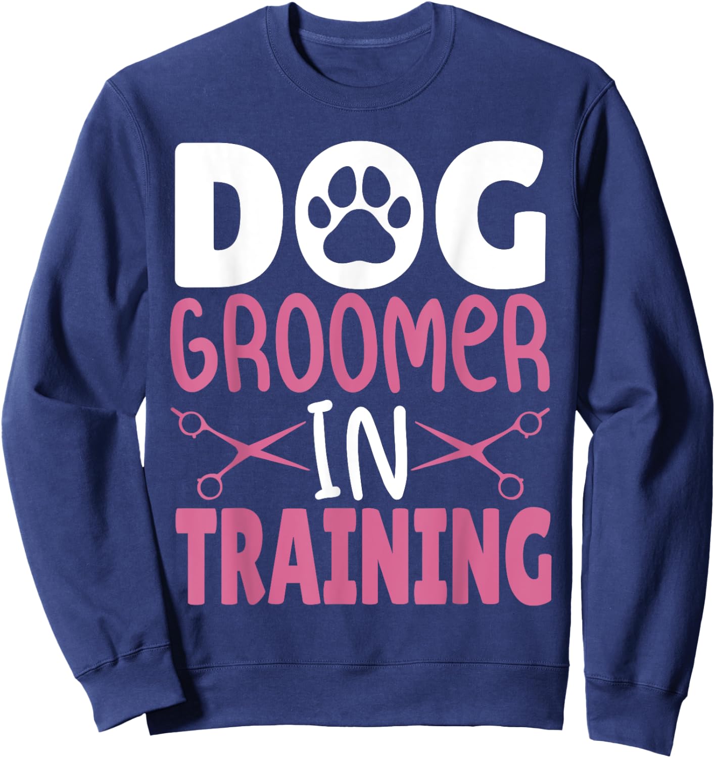 Dog Groomer In Training Future Puppy Stylist Dog Grooming Women Kids Sweatshirt - Sweatshirt | Navy