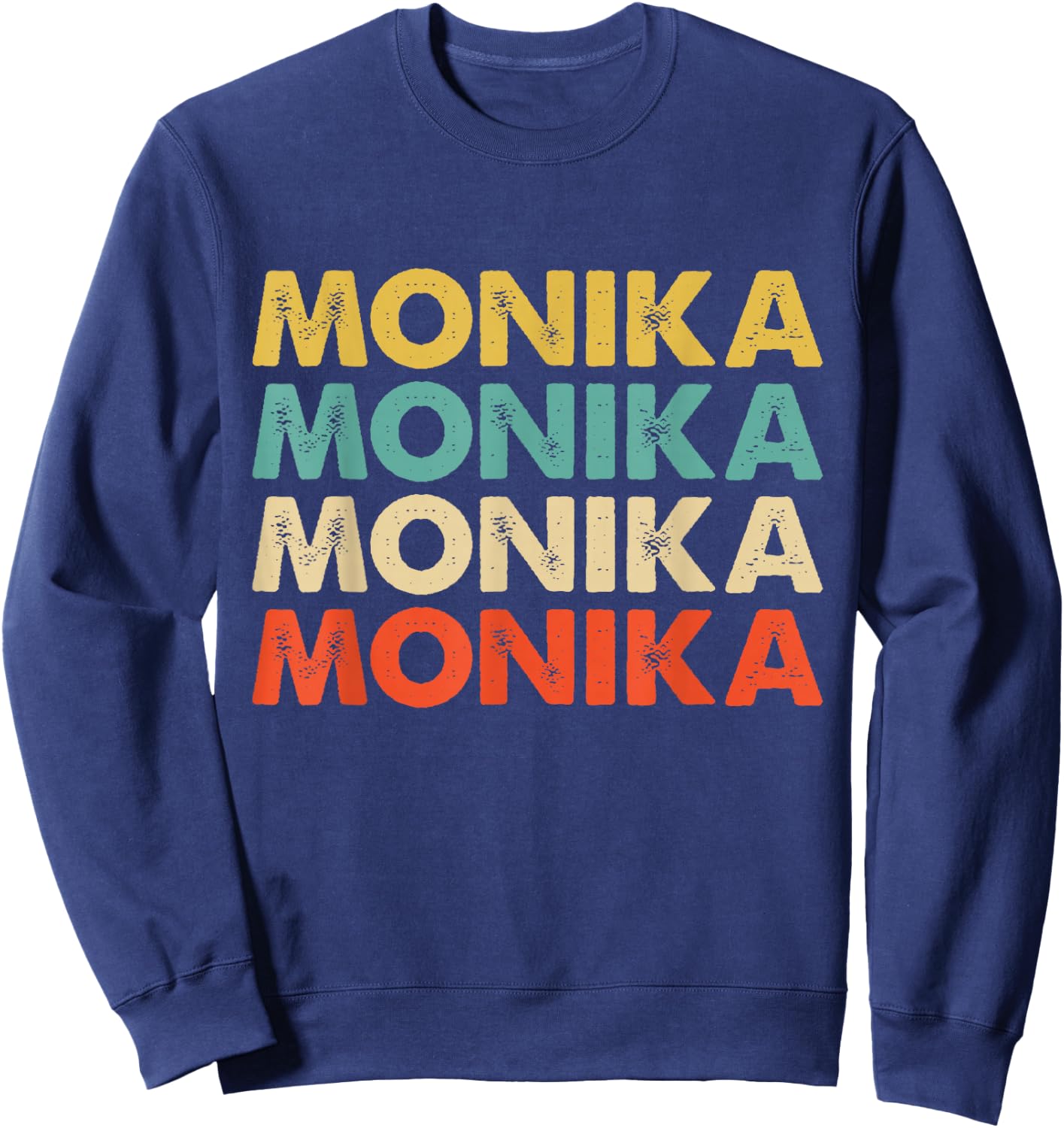 Monika Name Sweatshirt - Sweatshirt | Navy