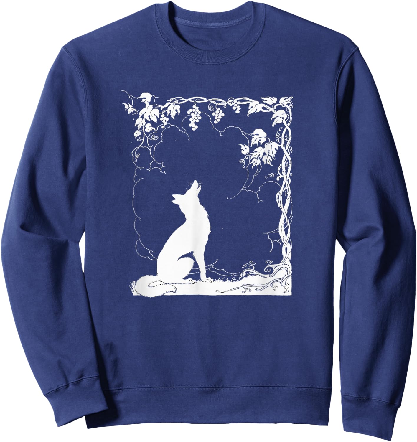 The Fox and the Grapes - Aesop's Fables Sweatshirt - Sweatshirt | Navy