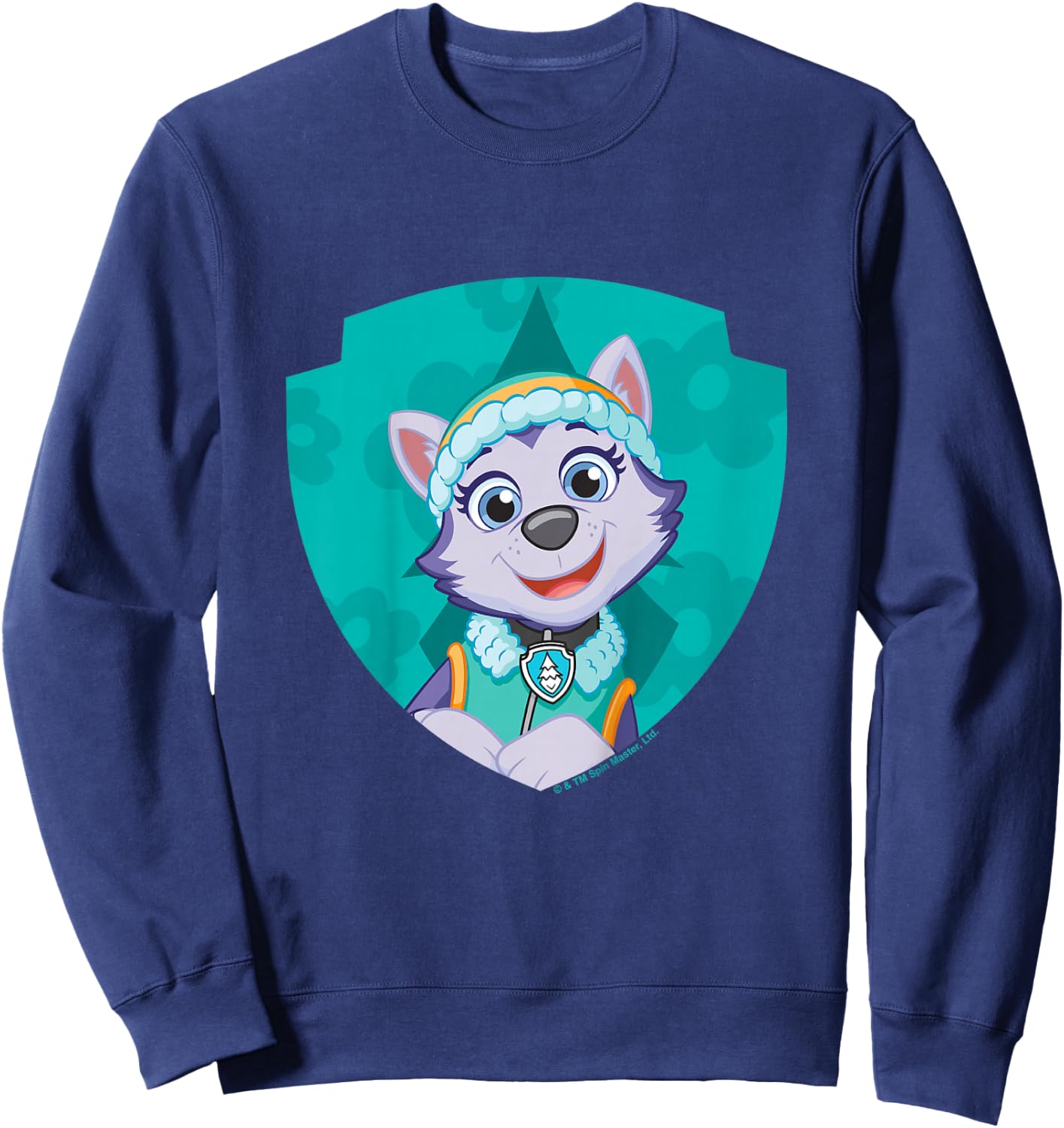 PAW Patrol Everest Big Chest Shield Emblem Sweatshirt - Sweatshirt | Navy