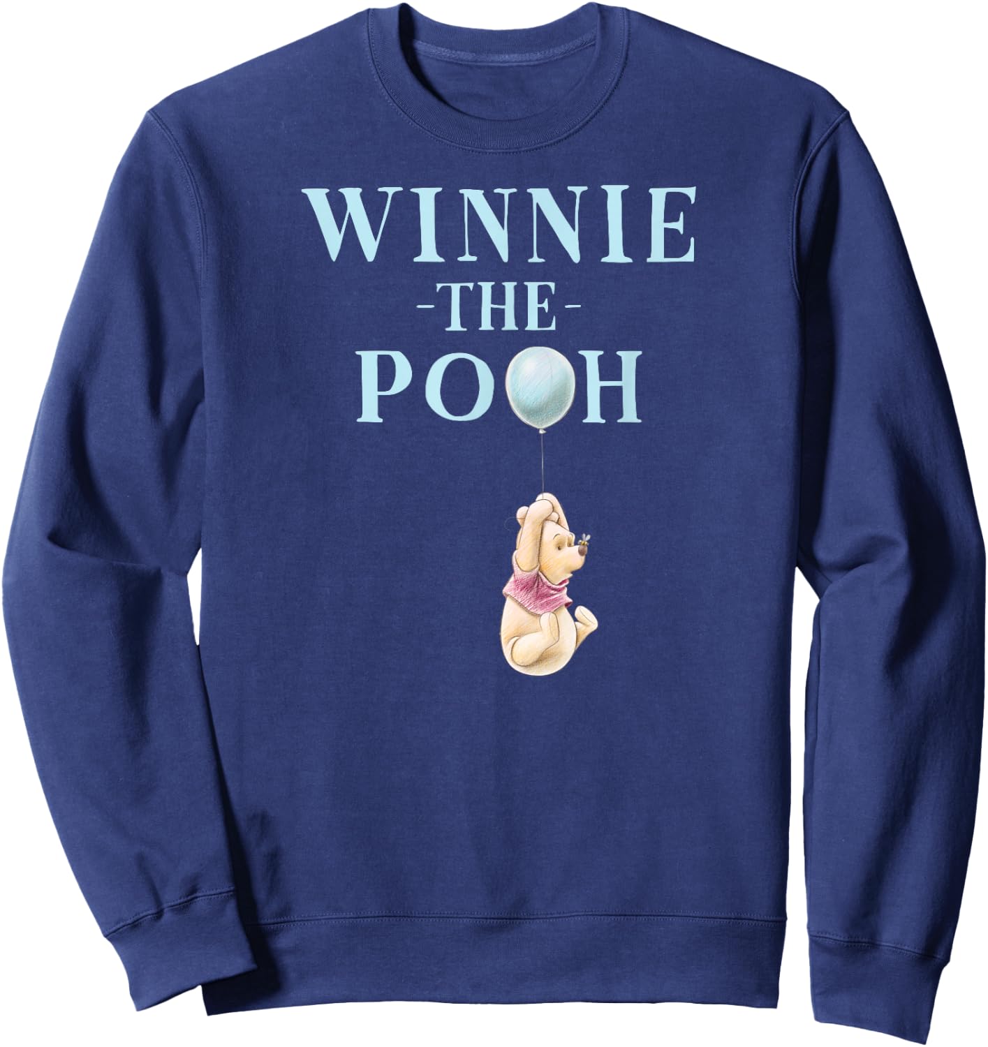 Winnie the Pooh - Pooh With Blue Balloon Sweatshirt - Sweatshirt | Navy