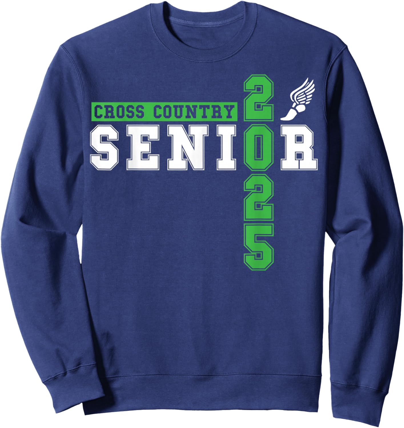Cross Country Senior Night Senior 2025 Graduation Party 22 Sweatshirt - Sweatshirt | Navy