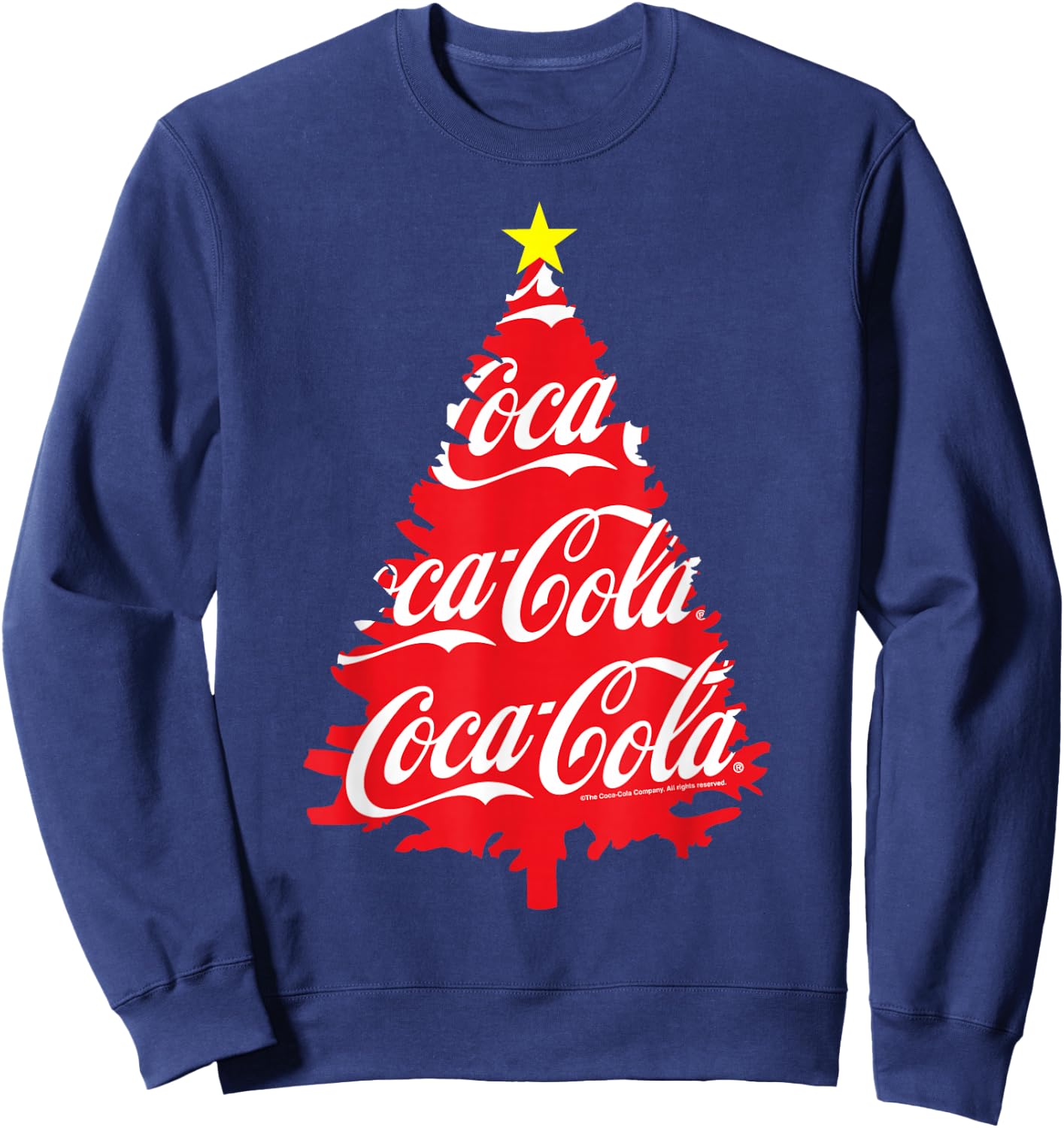 Coca Cola Christmas Tree Sweatshirt - Sweatshirt | Navy