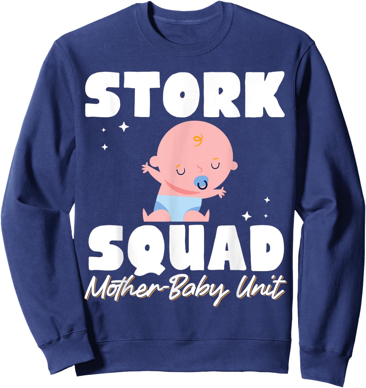 Stork Squad Mother Baby Unit Sweatshirt - Sweatshirt | Navy
