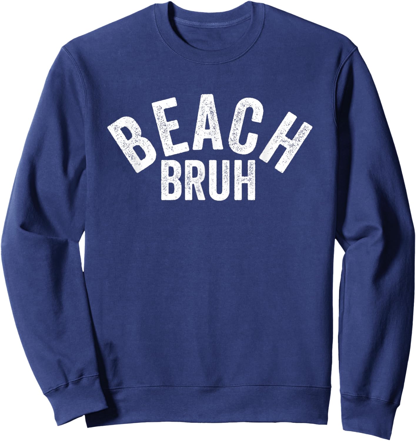 Vintage Beach Bruh Beach Sweatshirt - Sweatshirt | Navy