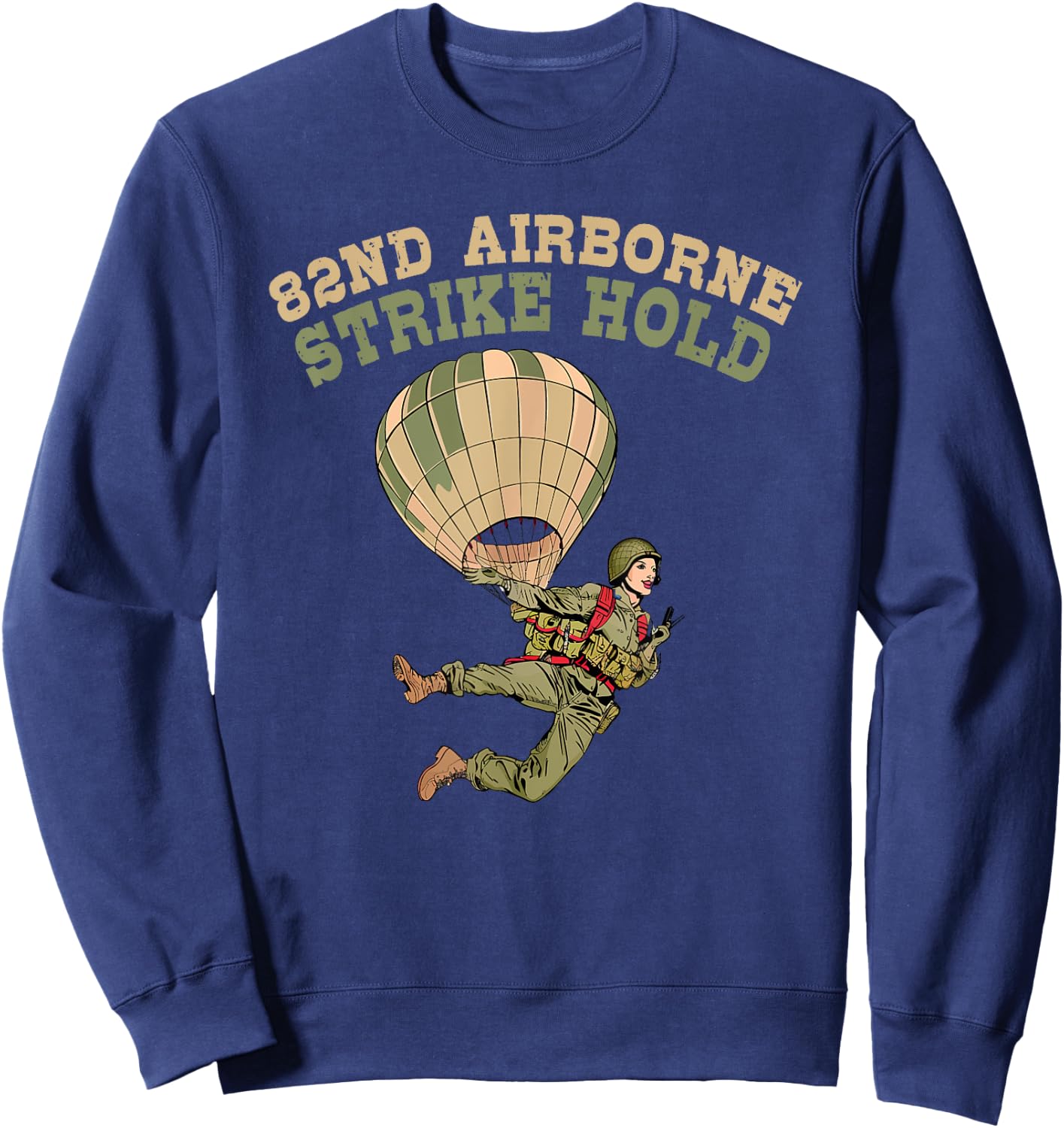 Paratrooper Boots Paratrooper Toy Army 82nd Airborne Veteran Sweatshirt - Sweatshirt | Navy