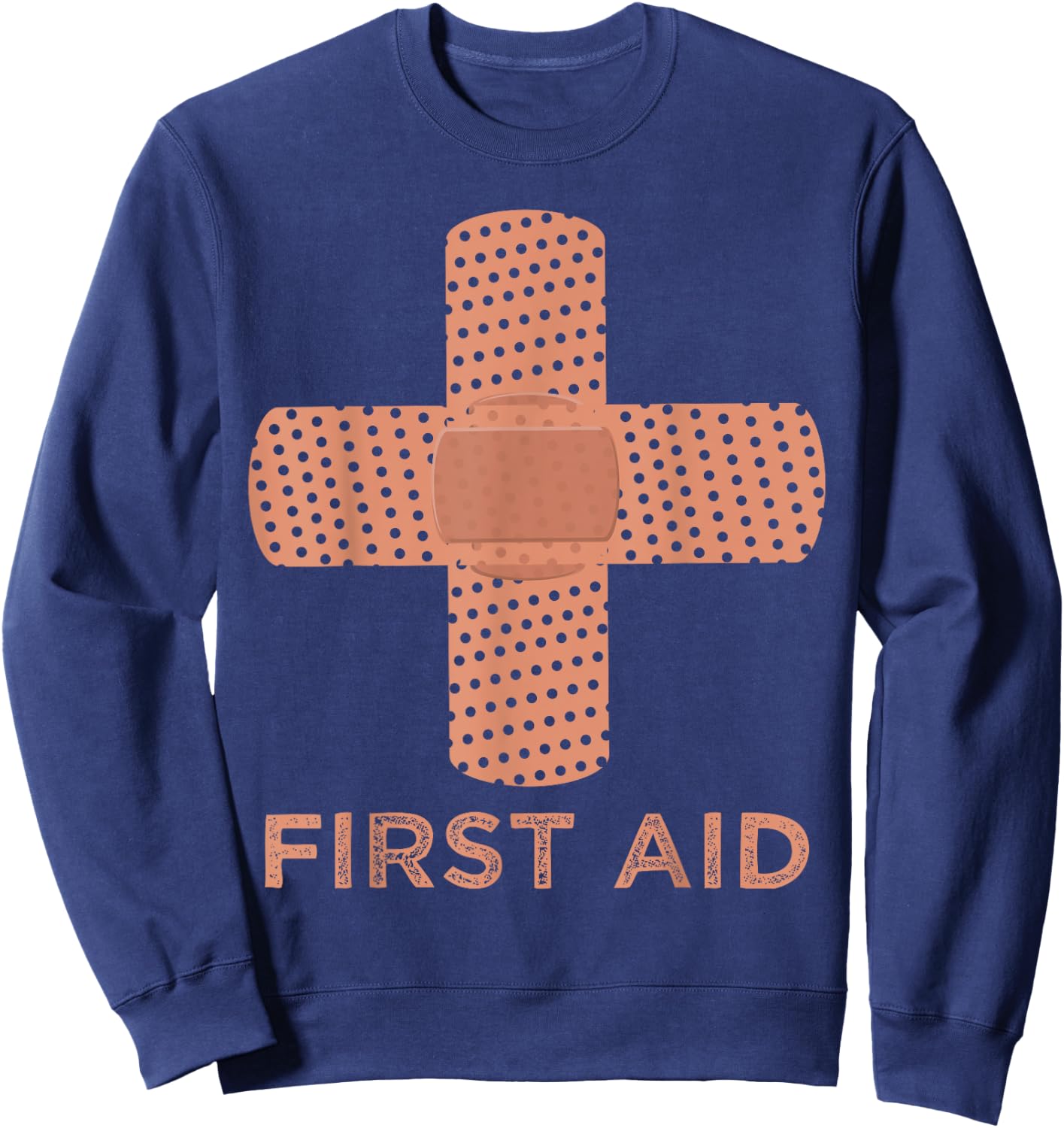 First Aid Cross Medic Symbol Emergency Nurse Gift Sweatshirt - Sweatshirt | Navy