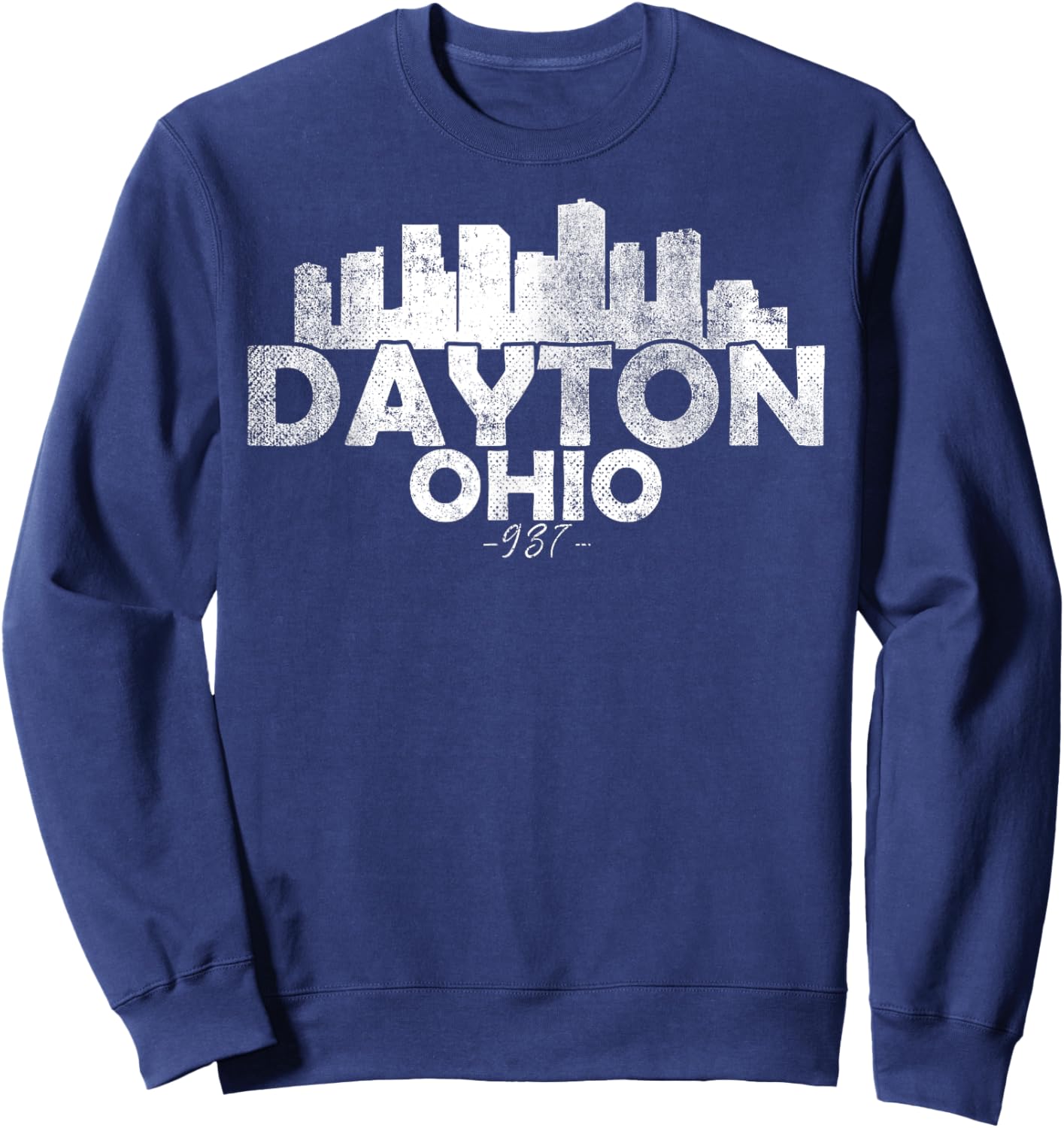 Dayton Ohio OH | Skyline Sweatshirt - Sweatshirt | Navy