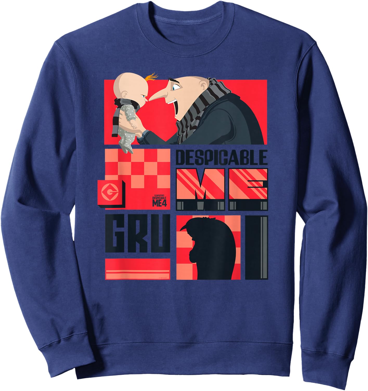 Minions Despicable Me 4 Gru & Gru Jr. Sweatshirt - Sweatshirt | Navy