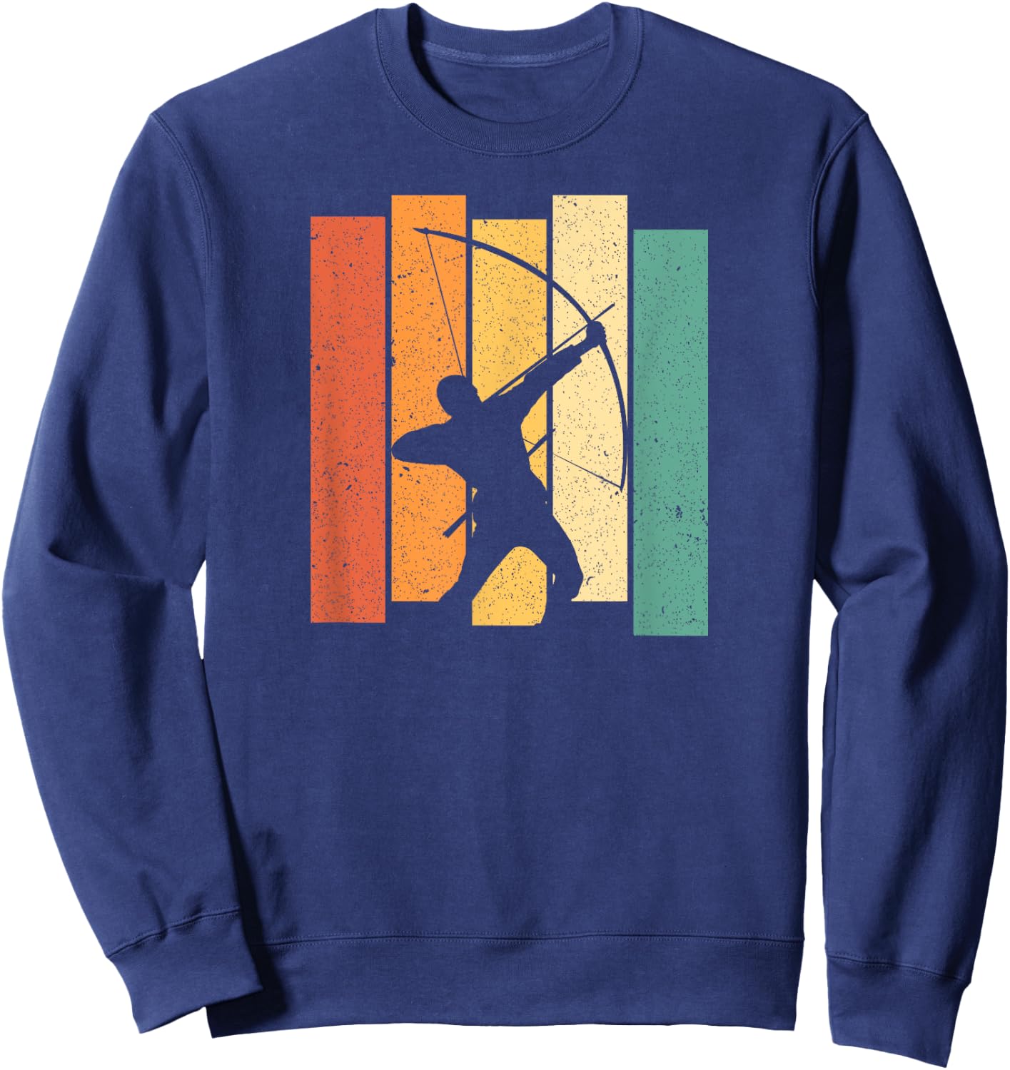 Retro Archery Design for Archer Men Sweatshirt - Sweatshirt | Navy