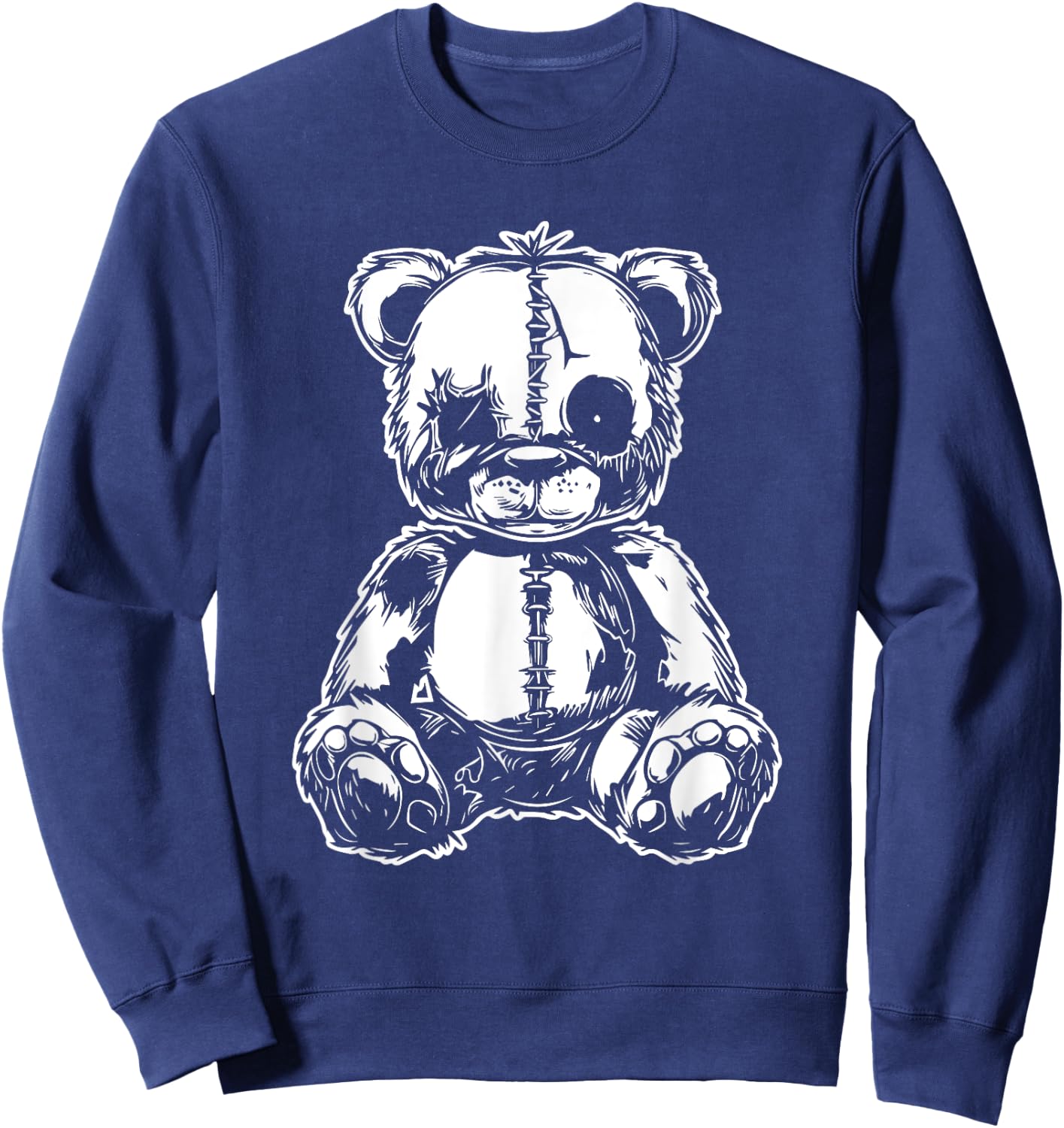 Horror Teddy Bear Sweatshirt - Sweatshirt | Navy