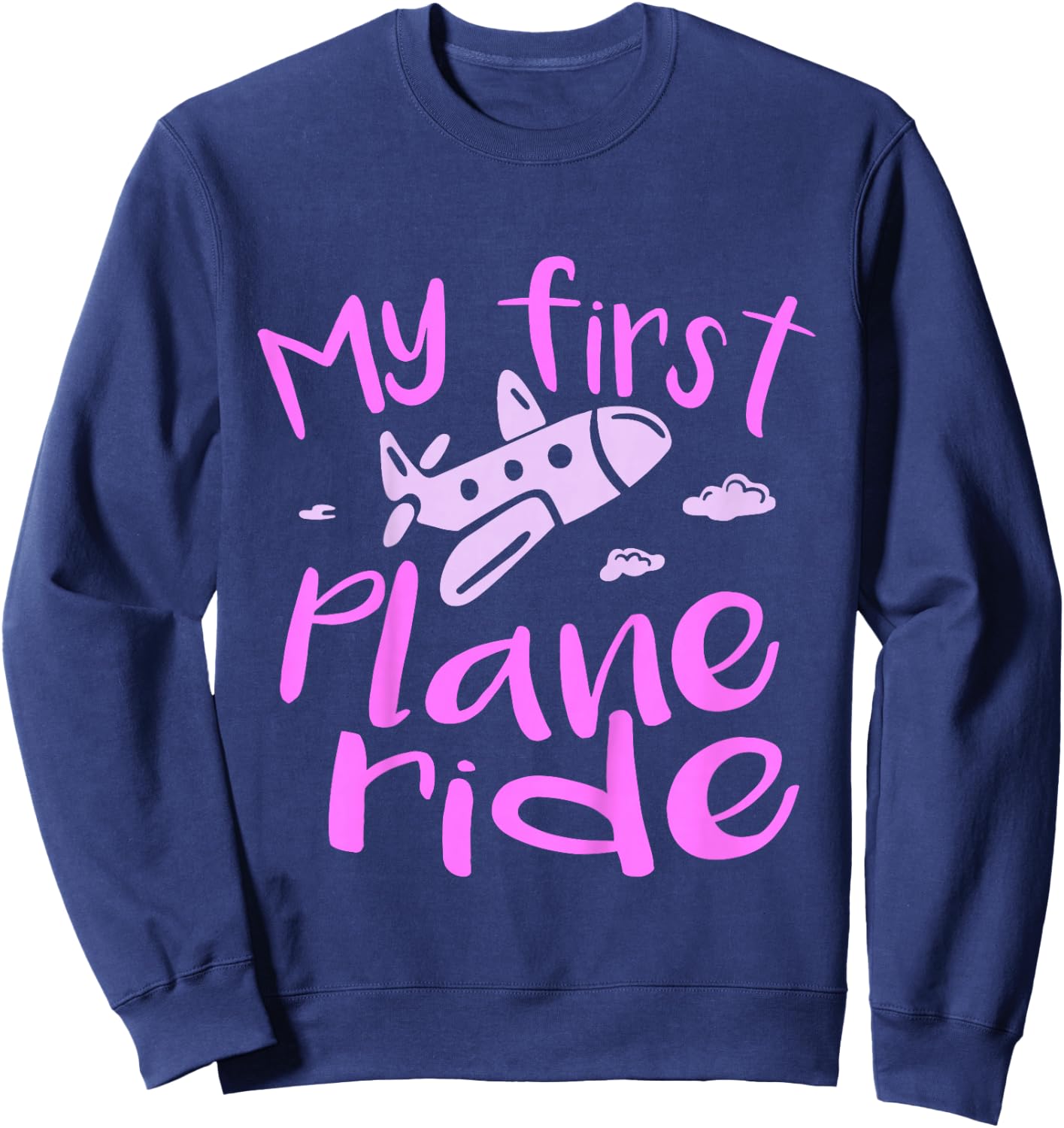 Kids My first plane ride girl Sweatshirt - Sweatshirt | Navy