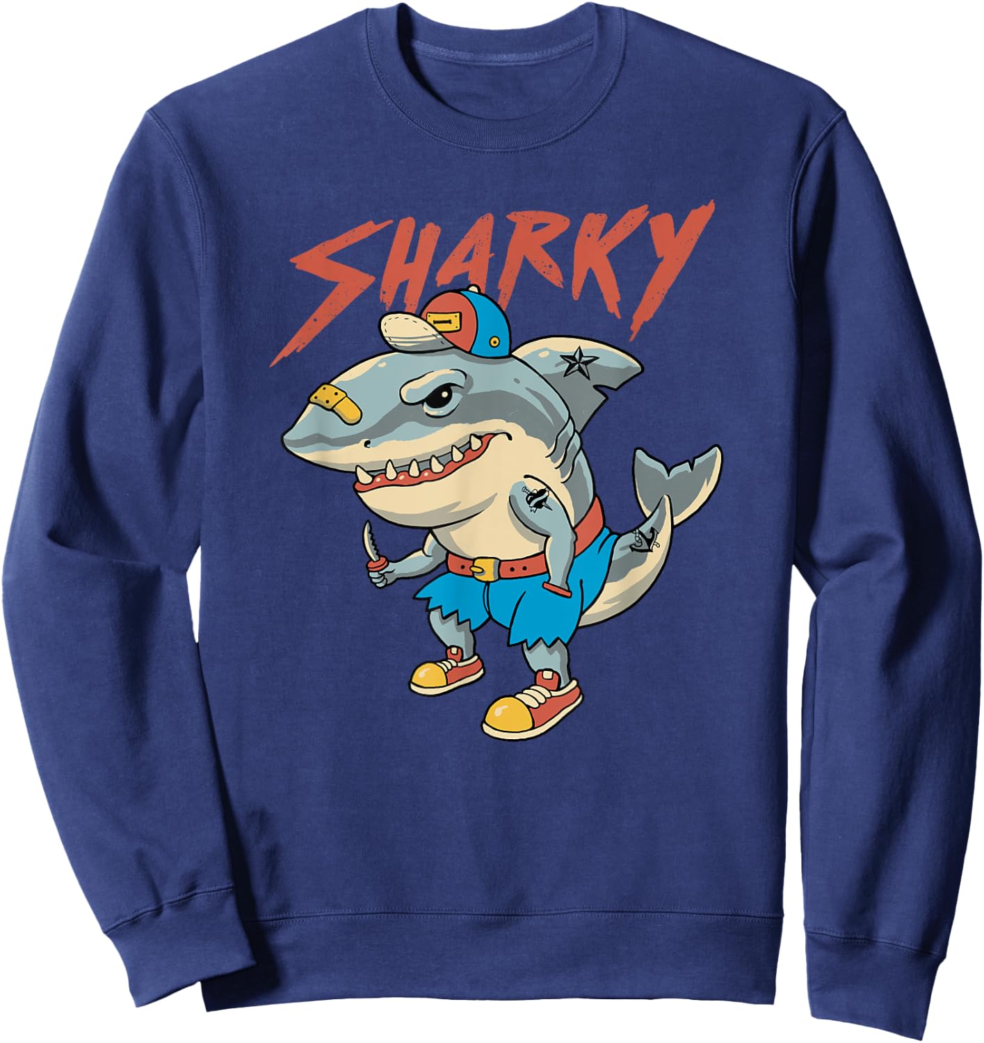 Sharky Boy Sweatshirt - Sweatshirt | Navy