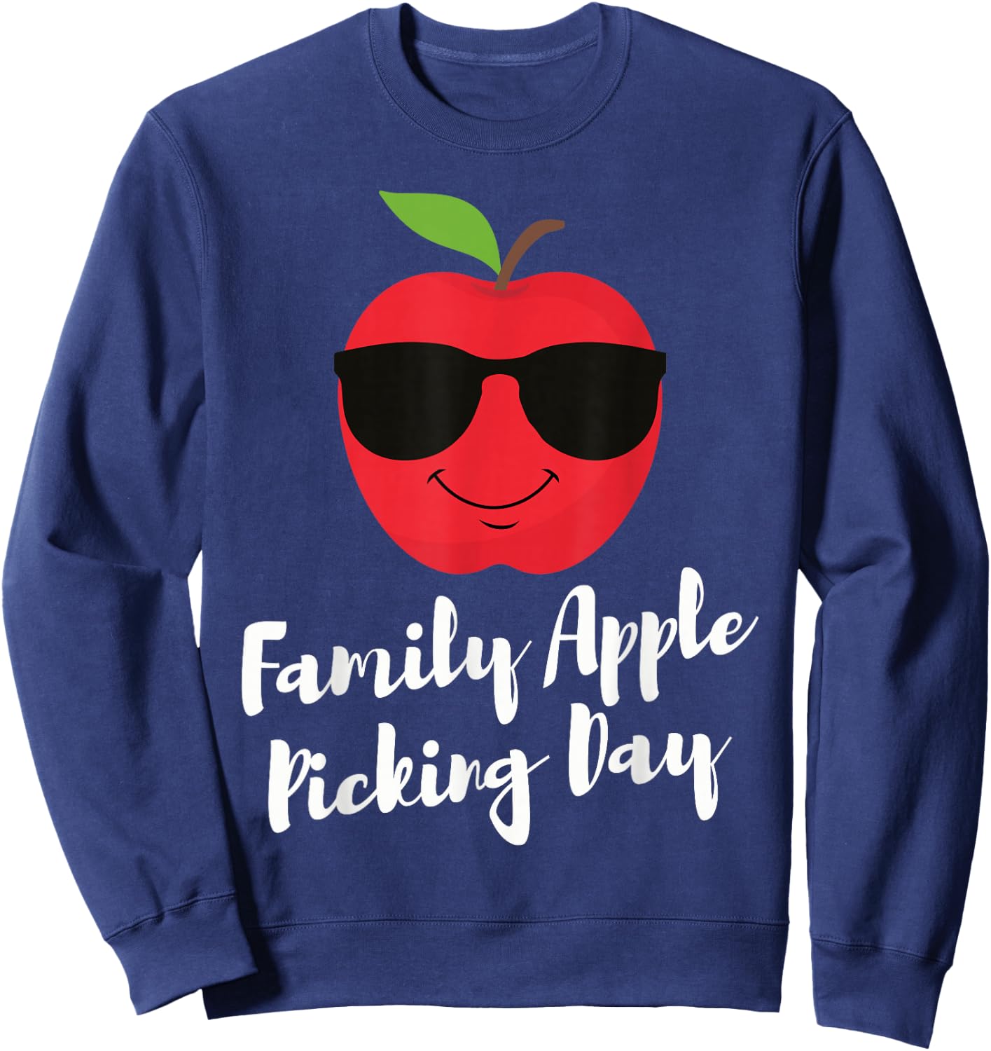 Family Apple Picking Day Apple picking season Sweatshirt - Sweatshirt | Navy