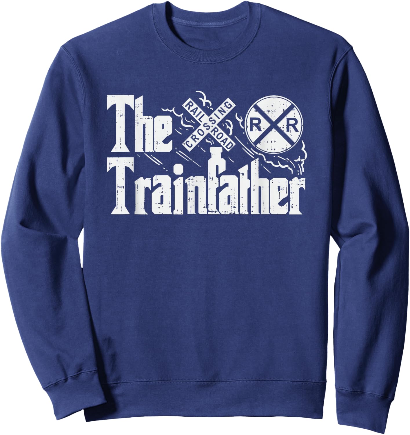 Railroad Train, Railroad Engineer, Train Lover, Train Fan Sweatshirt - Sweatshirt | Navy