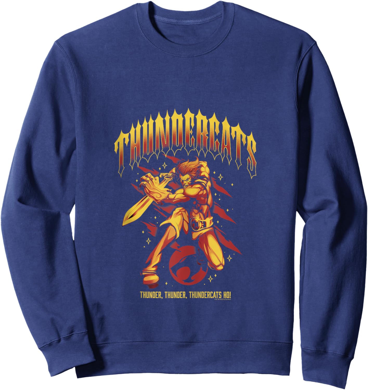 ThunderCats Thunder Thunder Thundercats Ho! Lion-O Retro Sweatshirt - Sweatshirt | Navy