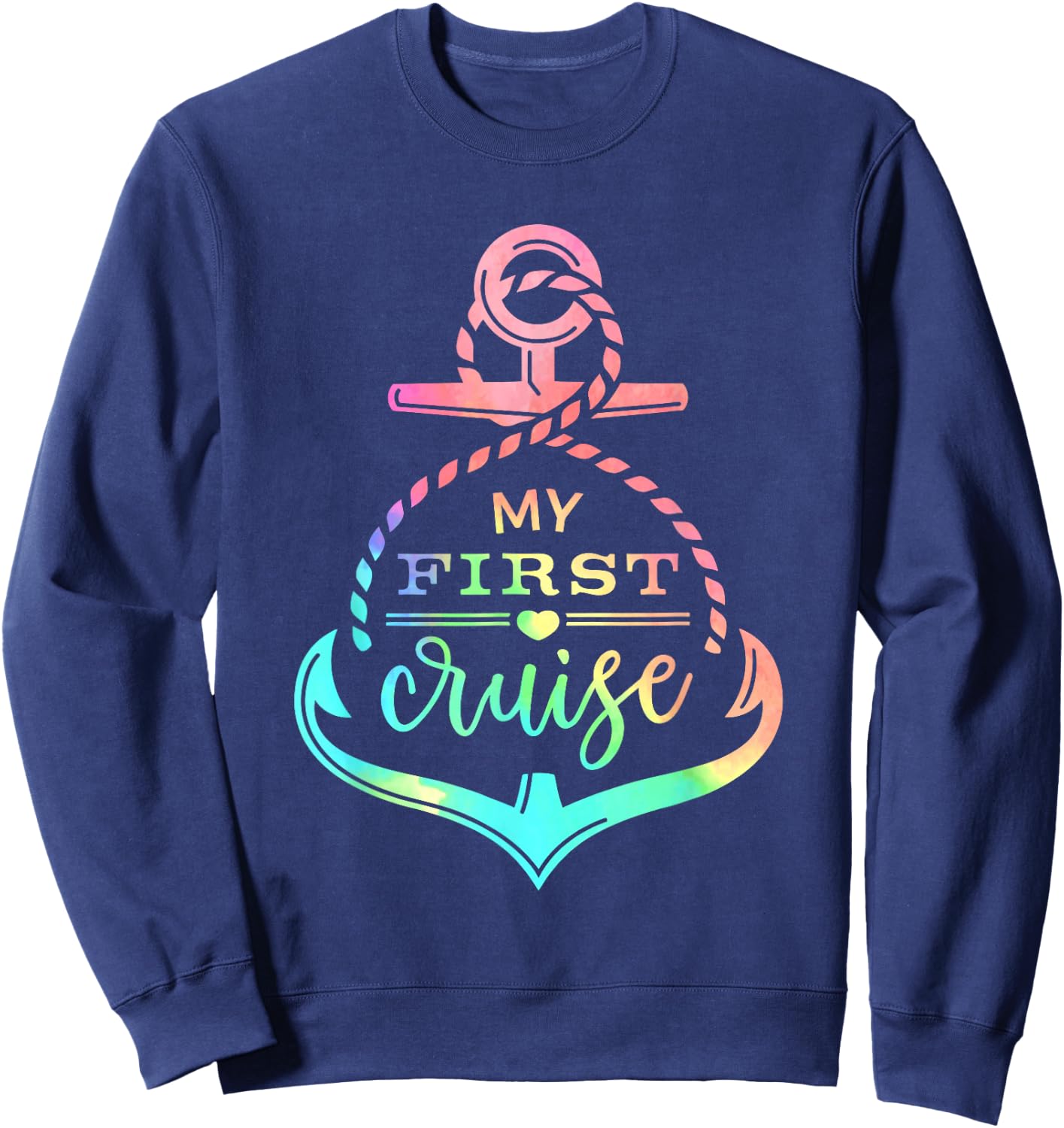 My First Cruise Rookie Travelers Vacation Matching Family Sweatshirt - Sweatshirt | Navy