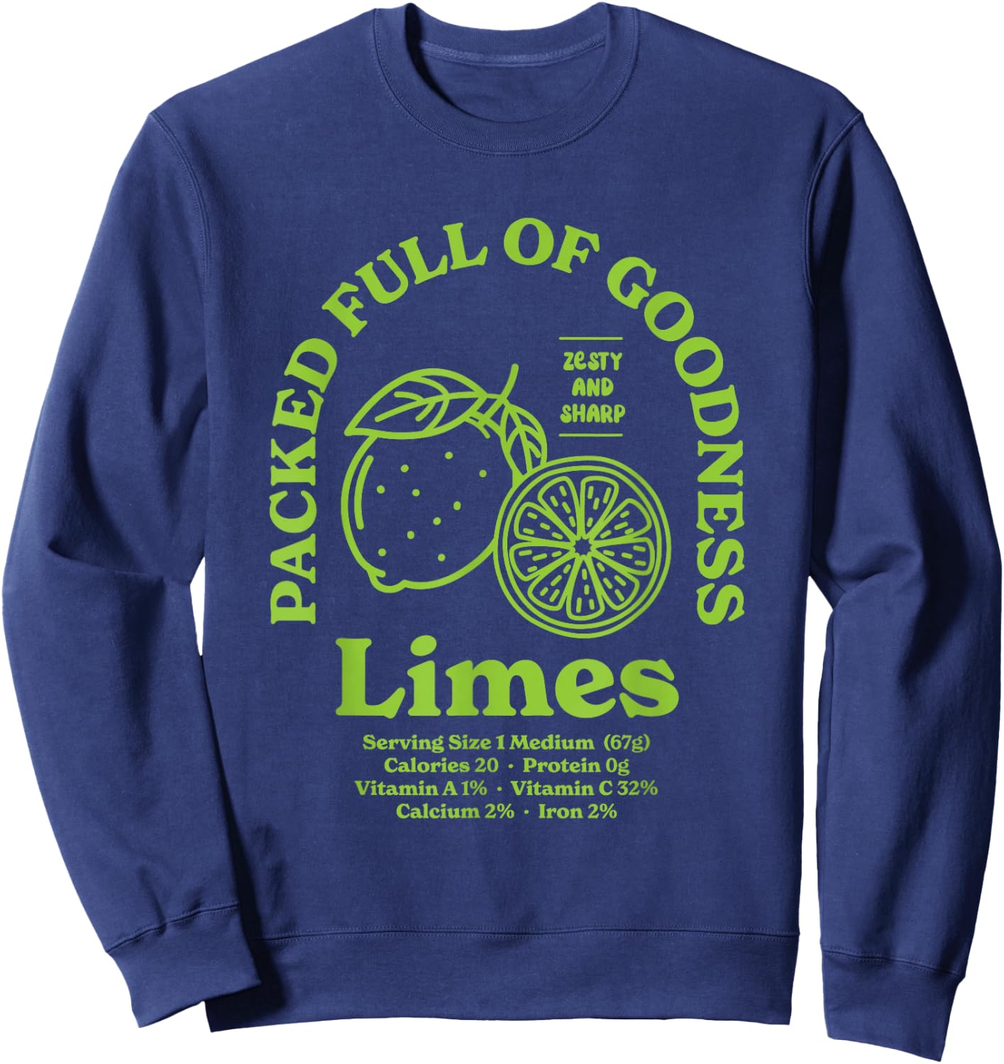 Limes Sweatshirt - Sweatshirt | Navy