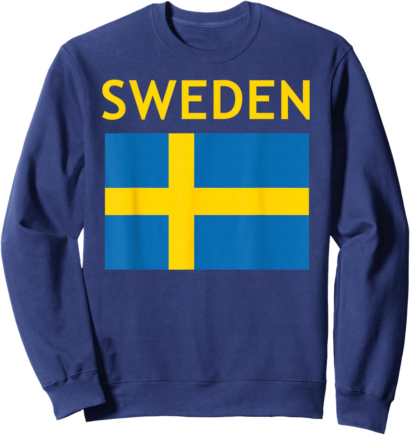 Vintage Sweden Flag Swedish Souvenir Boys Girls Toddler Sweatshirt - Sweatshirt | Navy